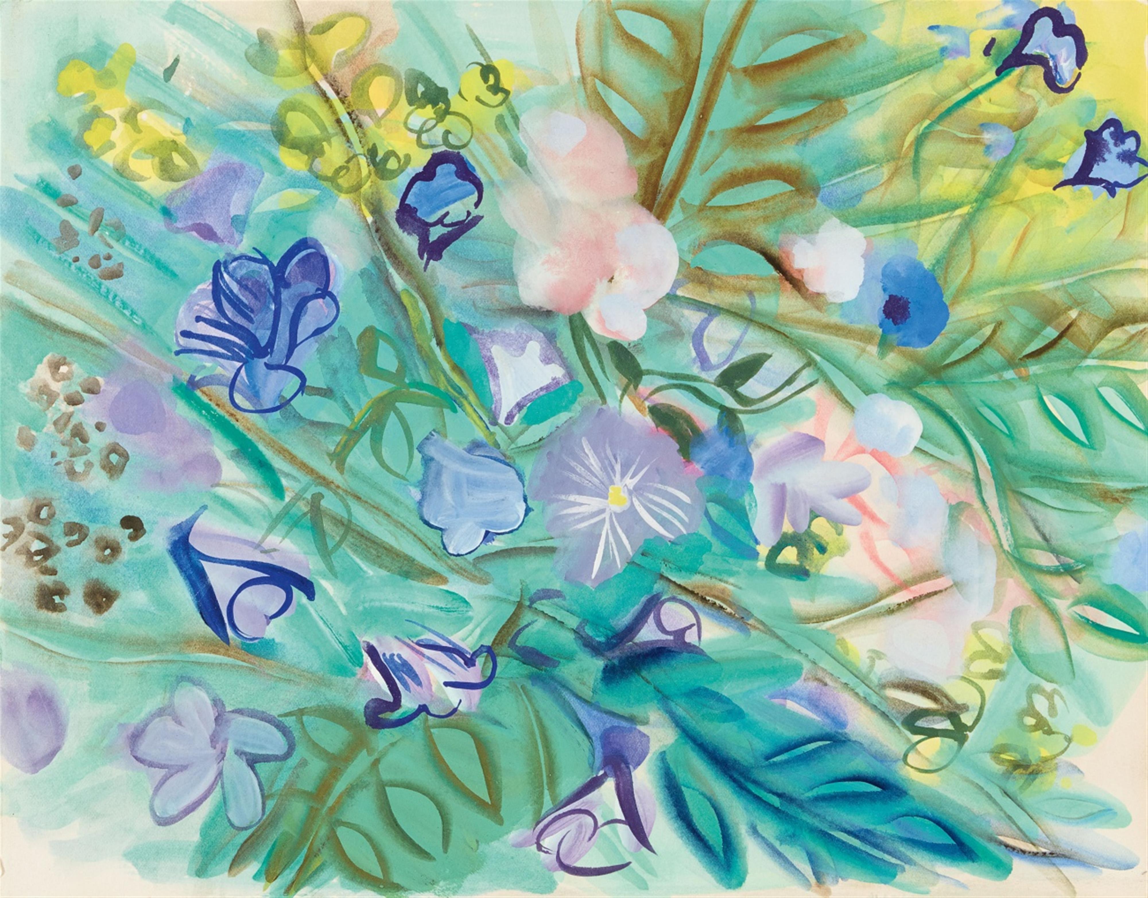 Raoul Dufy - Bouquet de fleurs et de liserons (Jeté de fleurs) - image-1