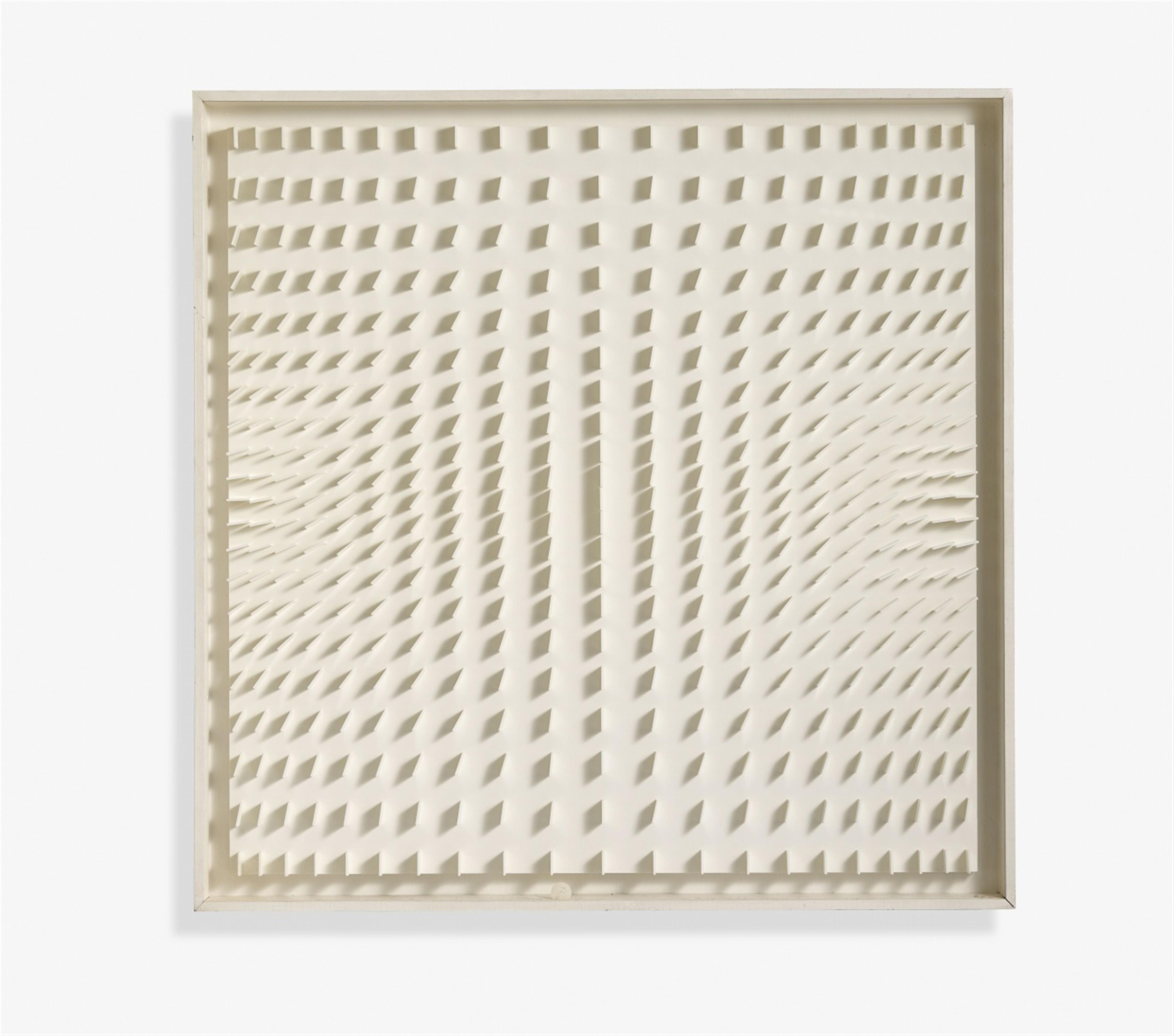 Hartmut Böhm - Quadratrelief 95 (Visuell veränderliche Struktur, 1966) - image-1