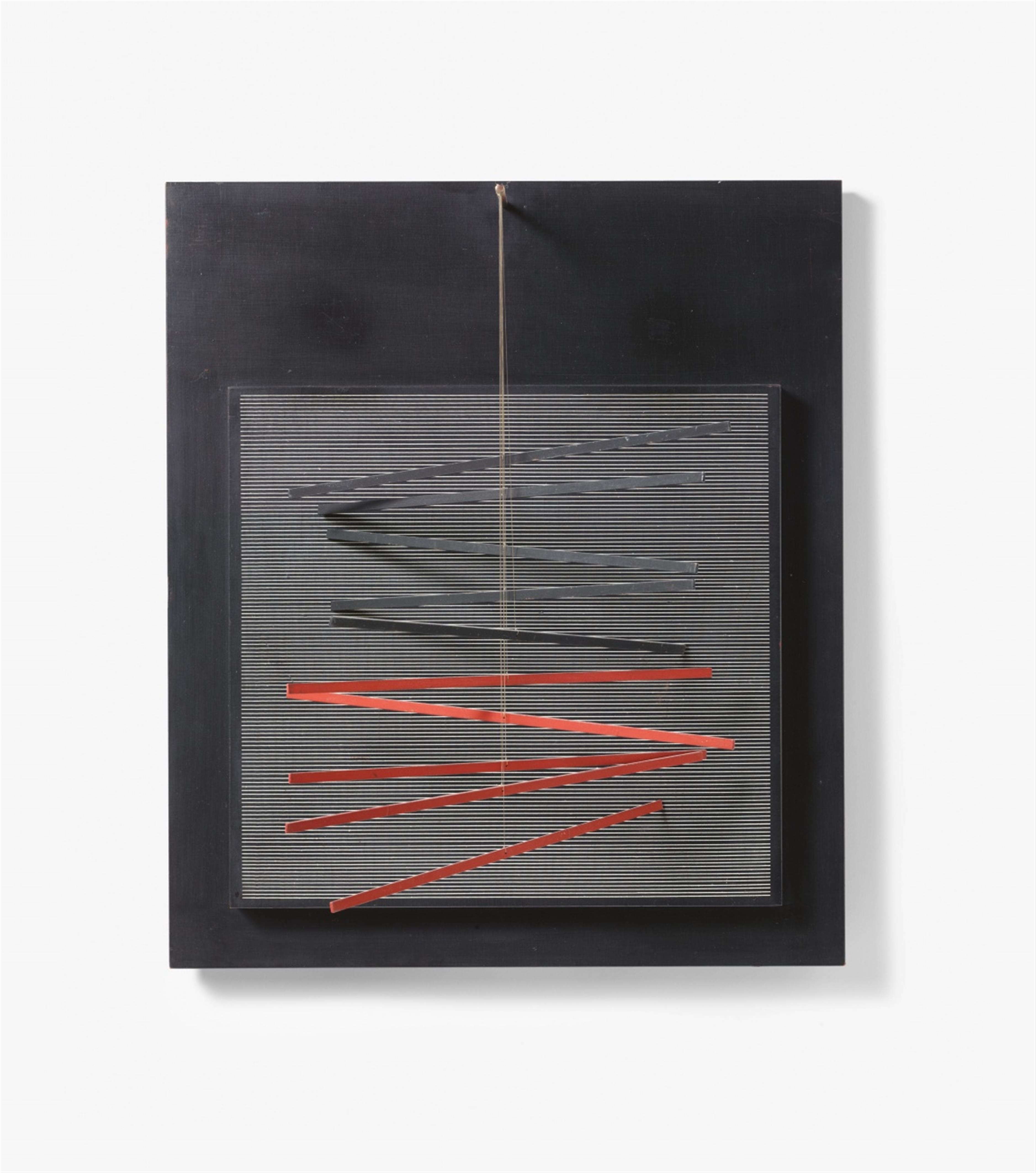 Jesus Raphael Soto - Petite Vibration Brique et Noir - image-1