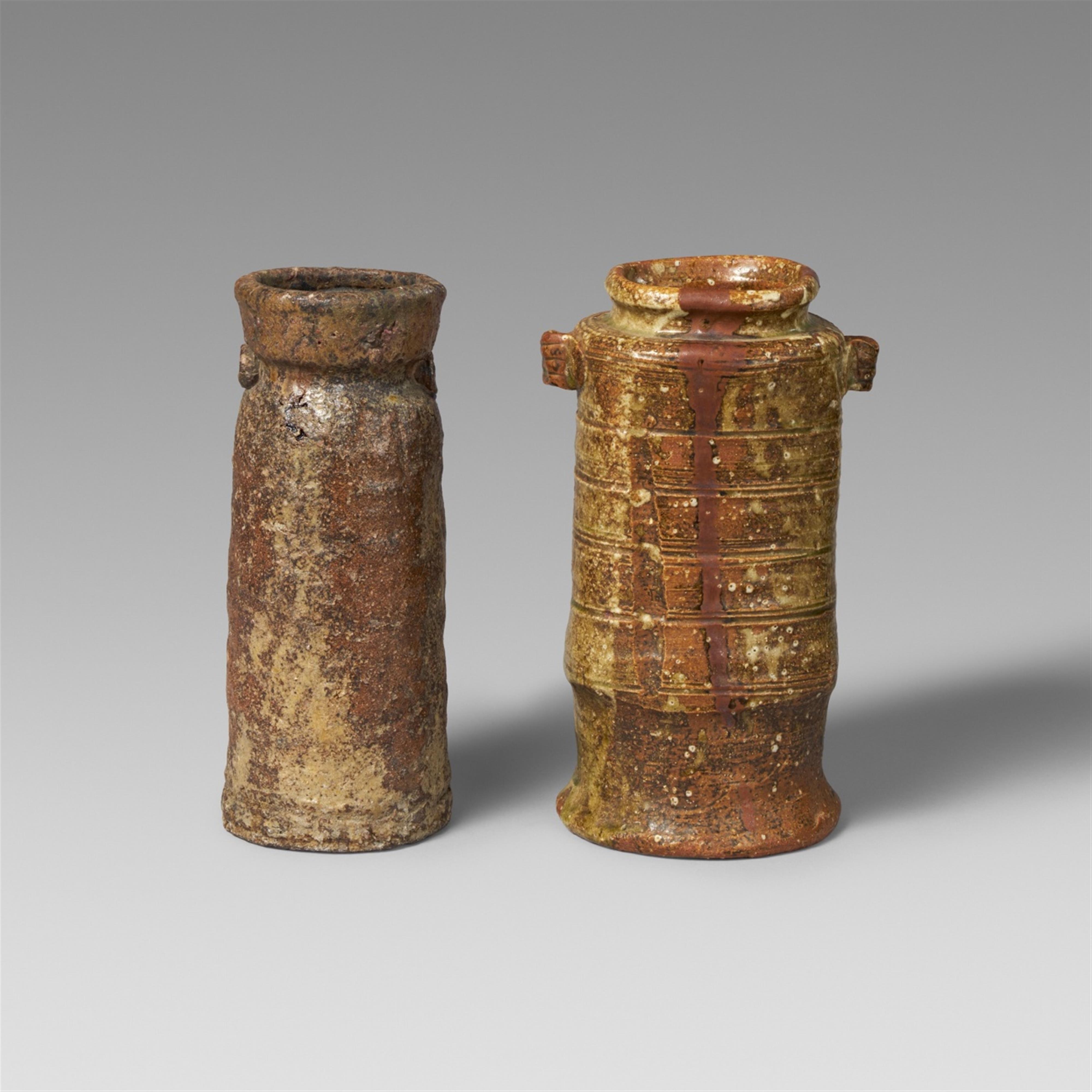 Zwei große Vasen. Iga-Ware. Edo-Zeit - image-1