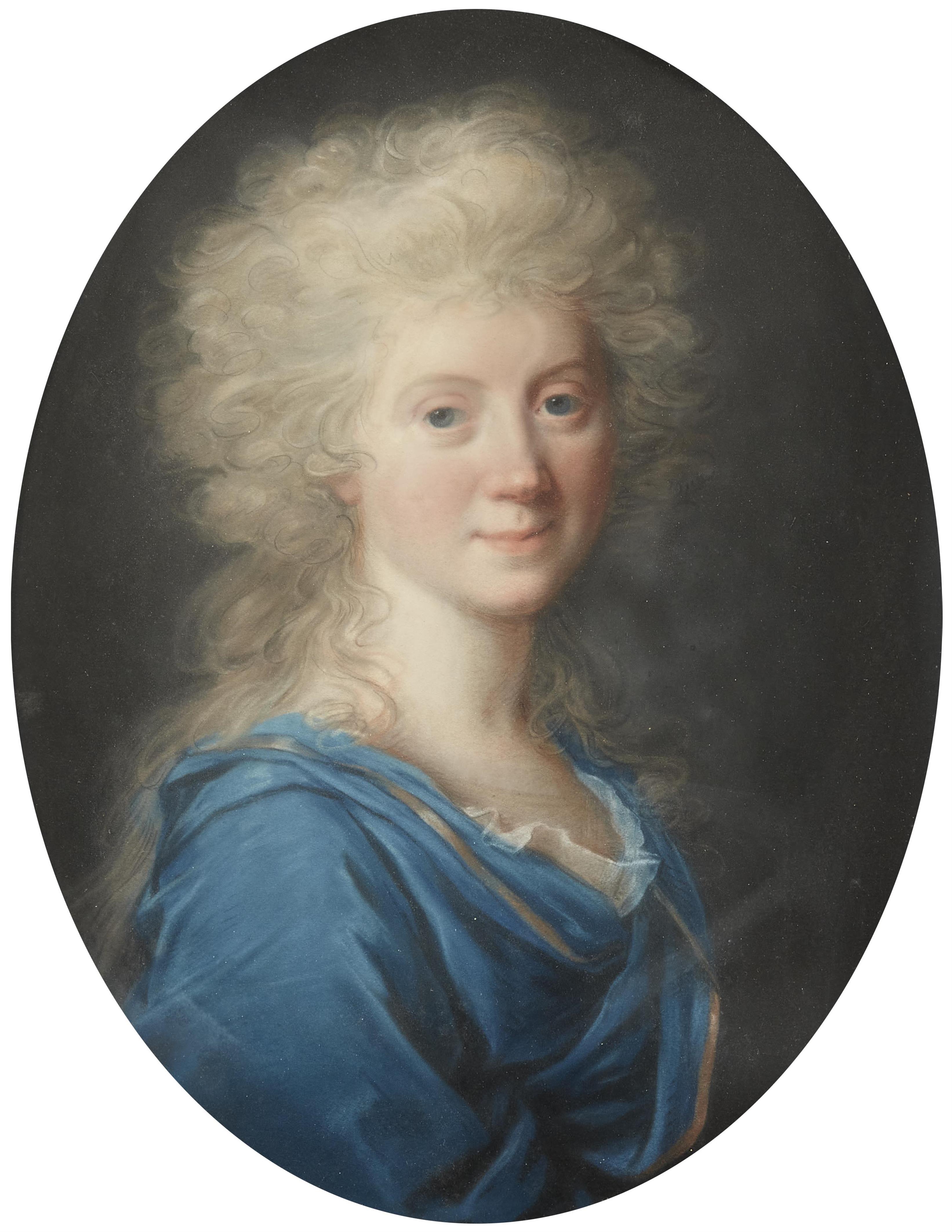 Johann Heinrich Schröder, zugeschrieben - Porträt Friederike Eleonore Sophie von Kalb - image-1
