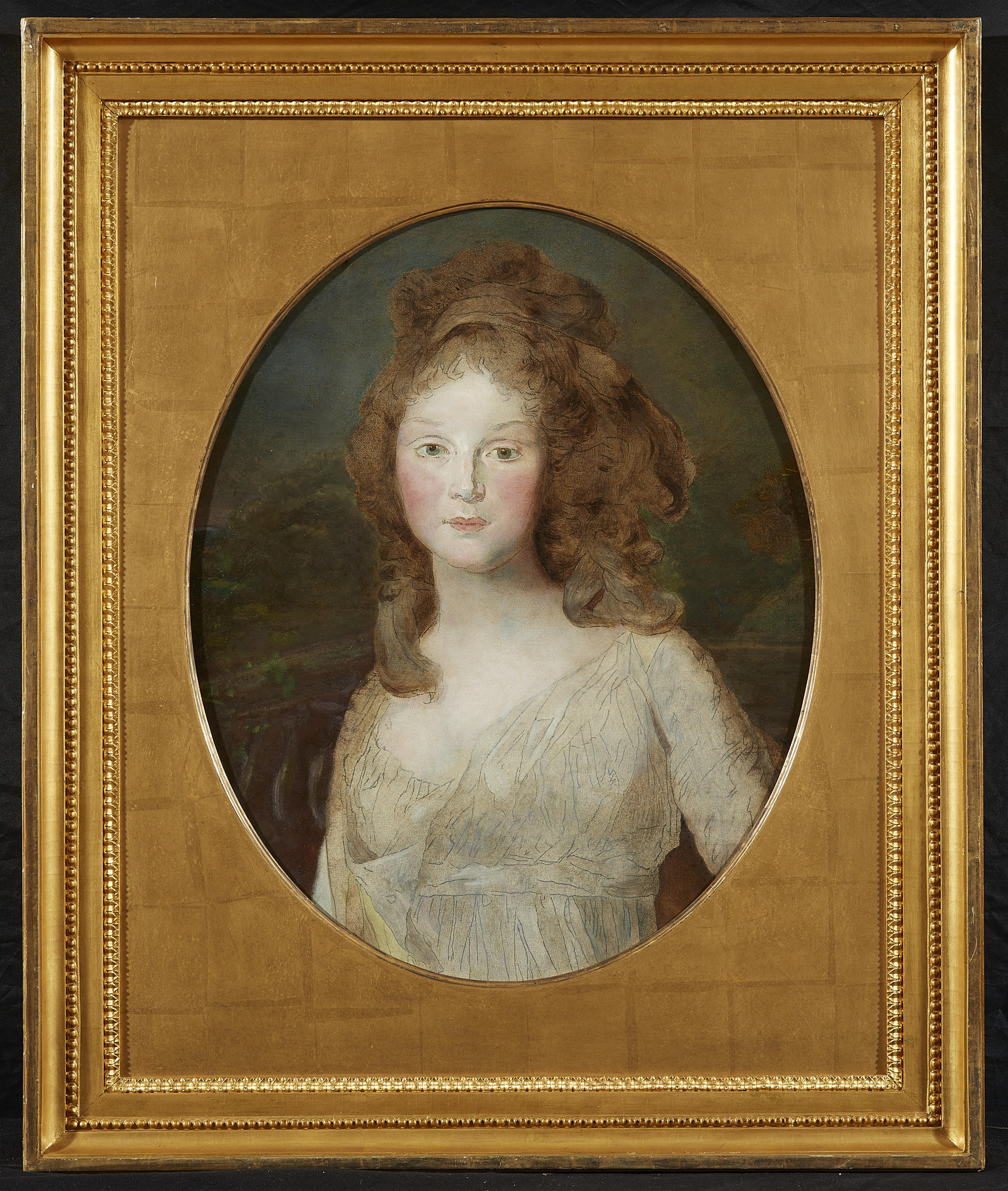 Johann Friedrich August Tischbein - Porträt der Kronprinzessin Luise von Preußen, der späteren Königin Luise (unvollendet) - image-2