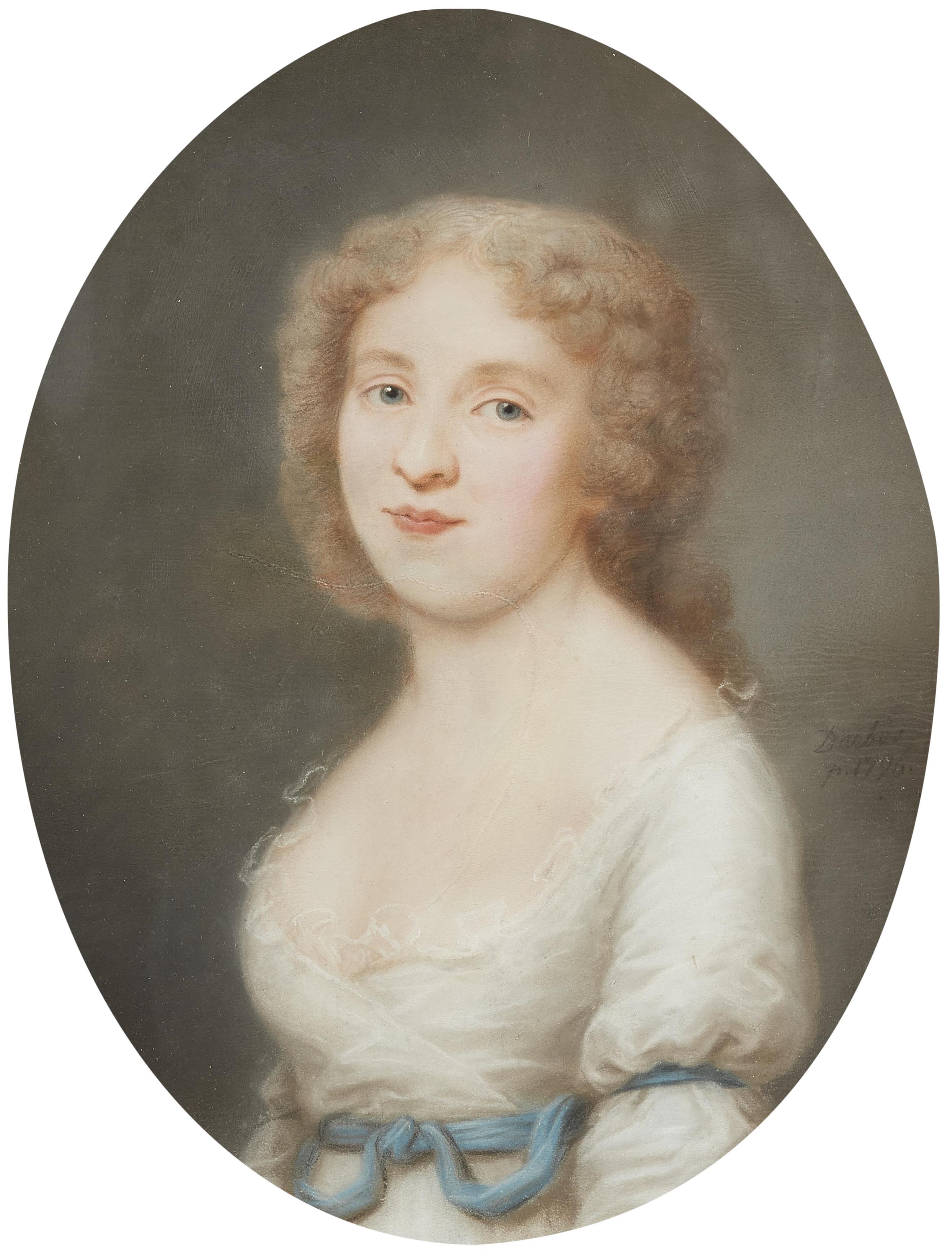 Joseph Friedrich Darbes - Bildnis einer jungen Frau im weißen Musselinkleid - image-1