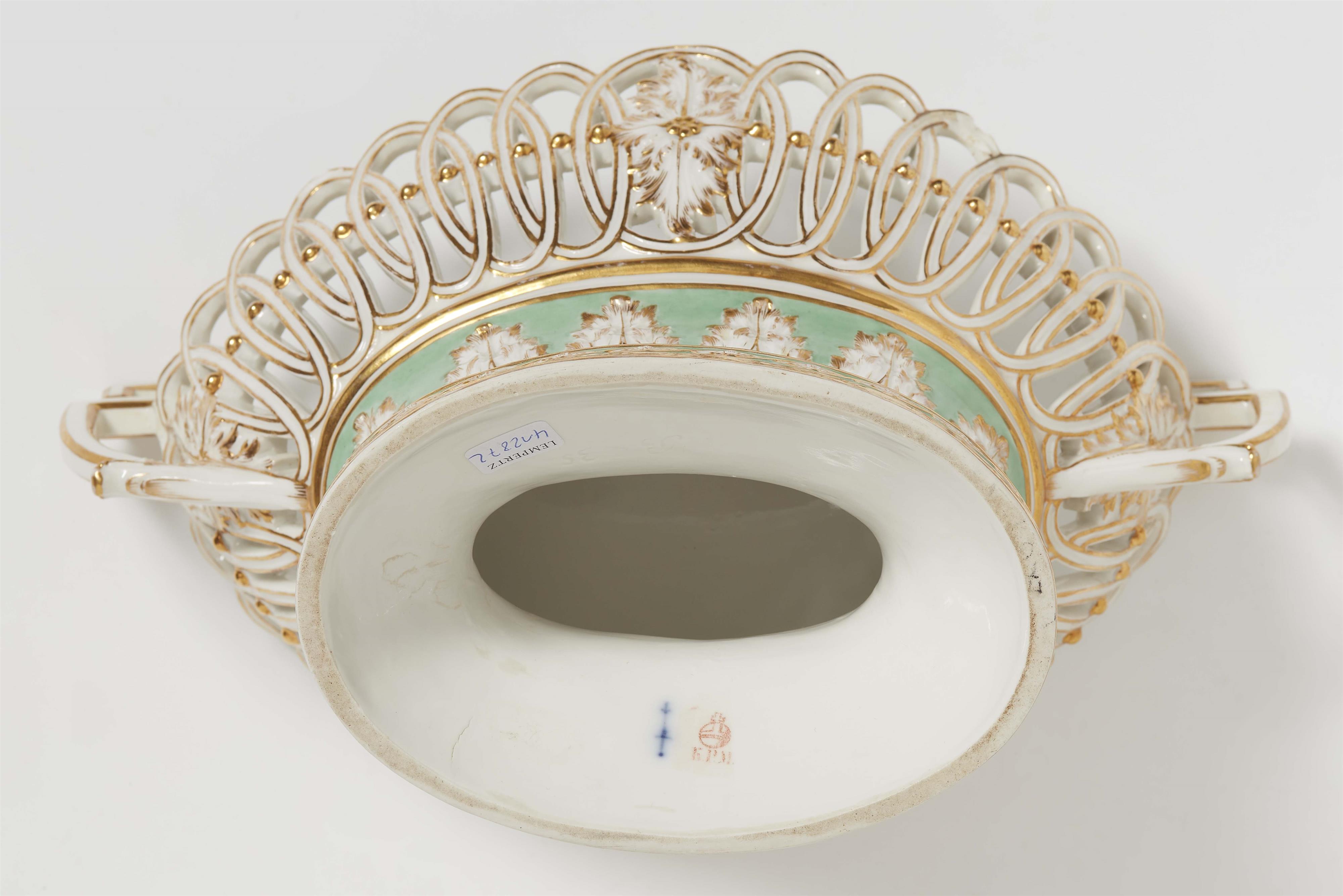 A Berlin KPM porcelain basket from a service for Prince Henry of Prussia - image-2