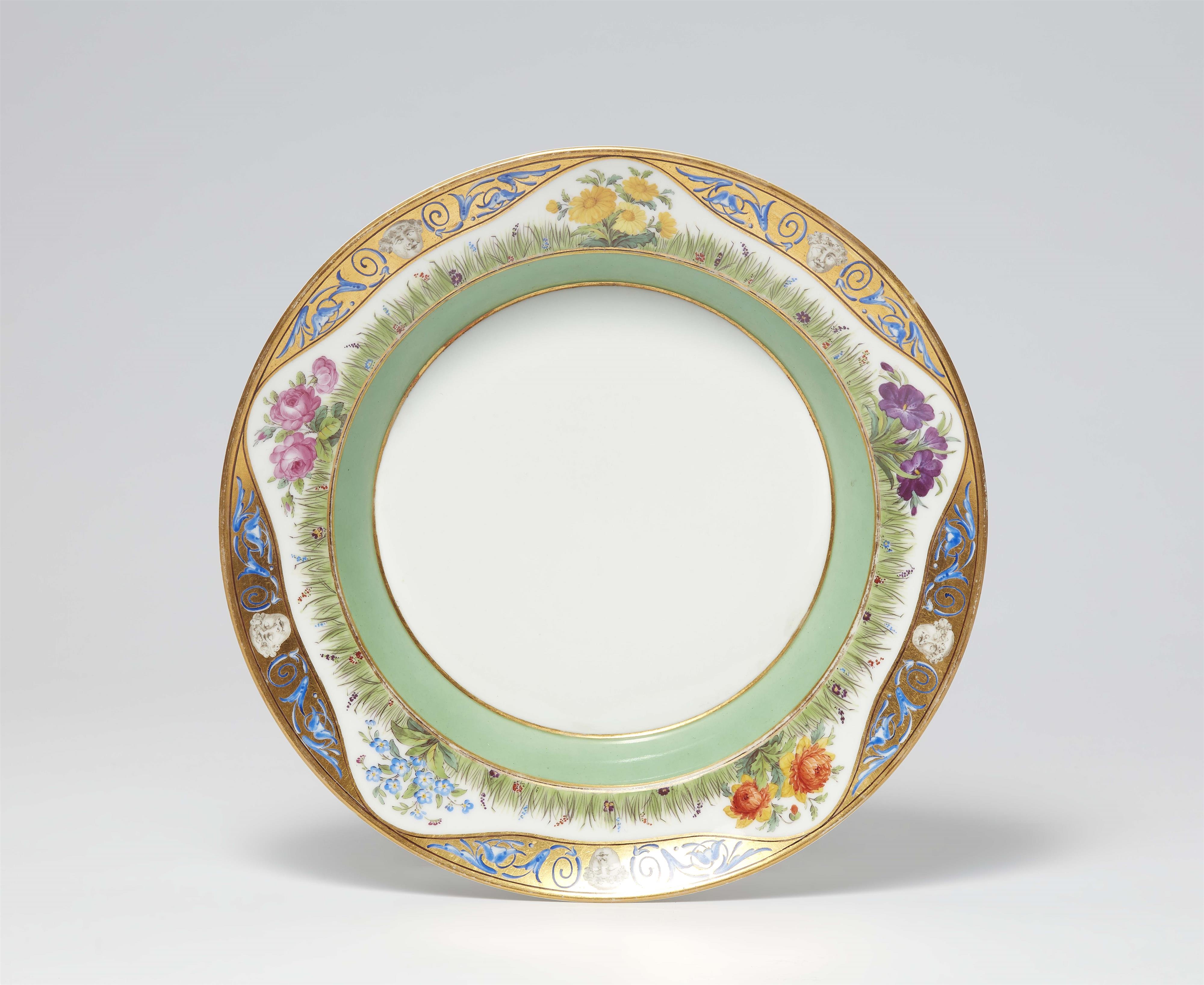 A Berlin KPM porcelain bowl from a service with "fleurs en terrasse" - image-1