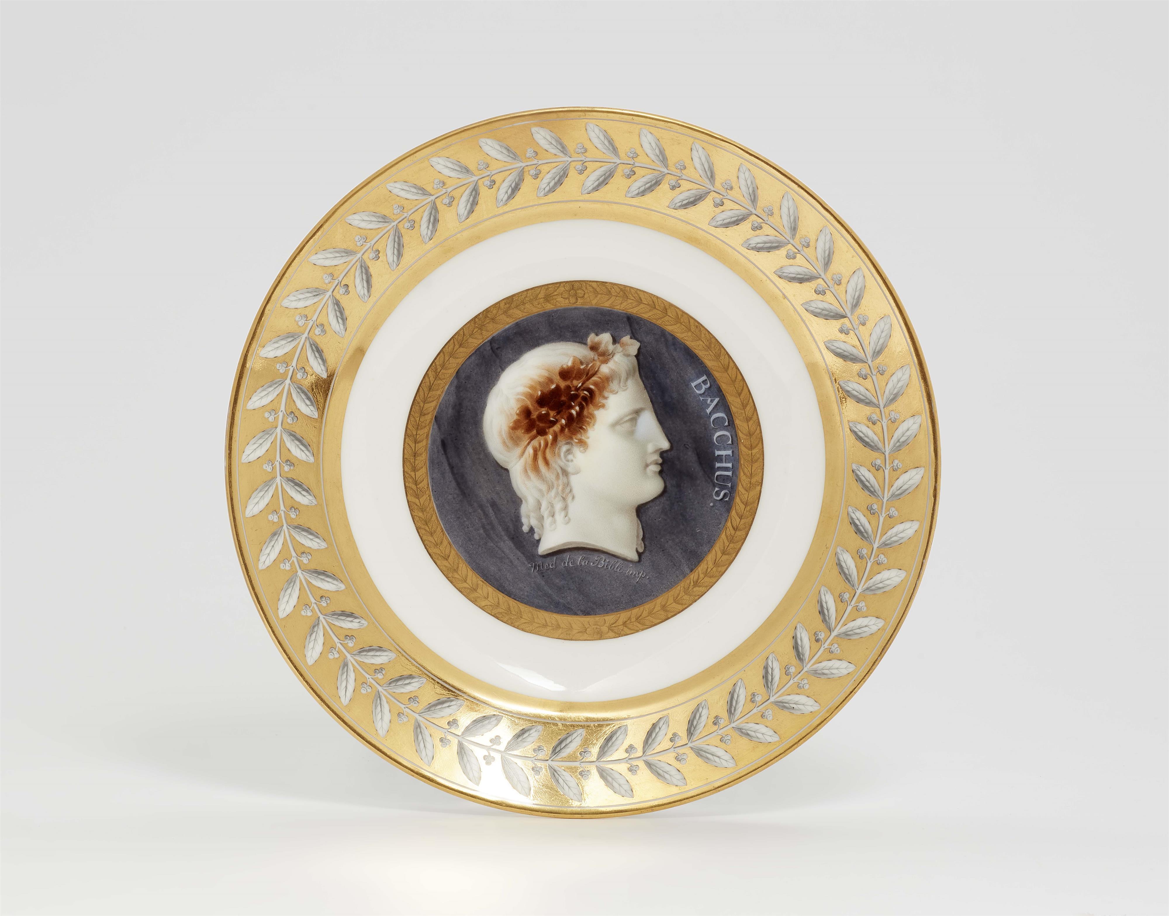 A rare Sèvres porcelain plate from a dessert service for Duke Nikolai Petrovich Romanzoff/ Roumiantsev - image-1