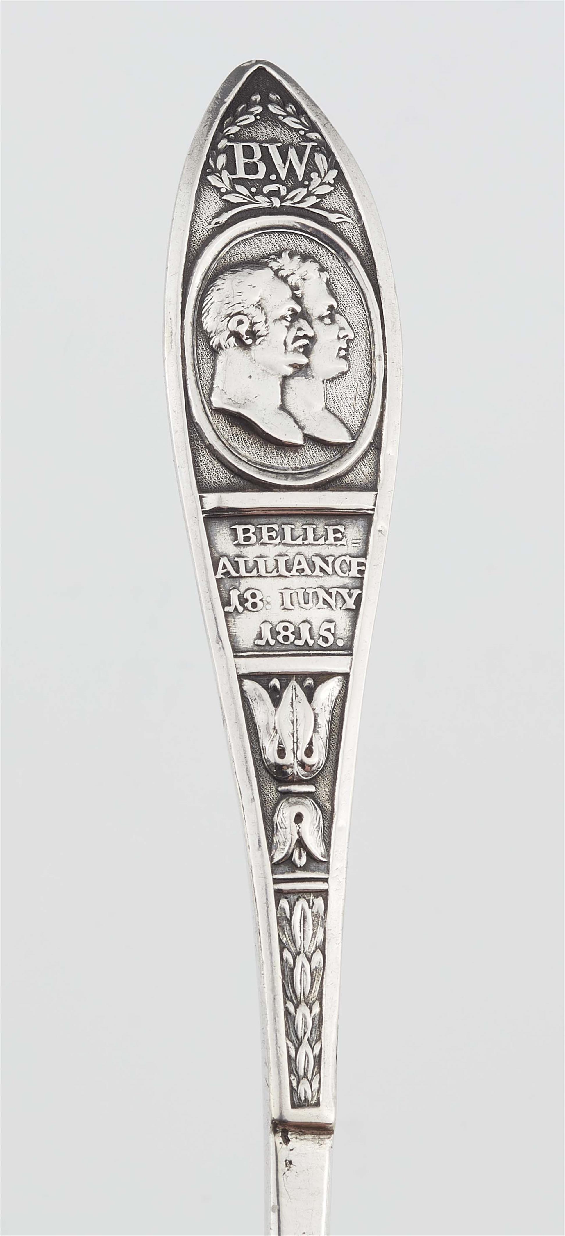 A silver ladle commemorating the victory at Belle Alliance - image-2