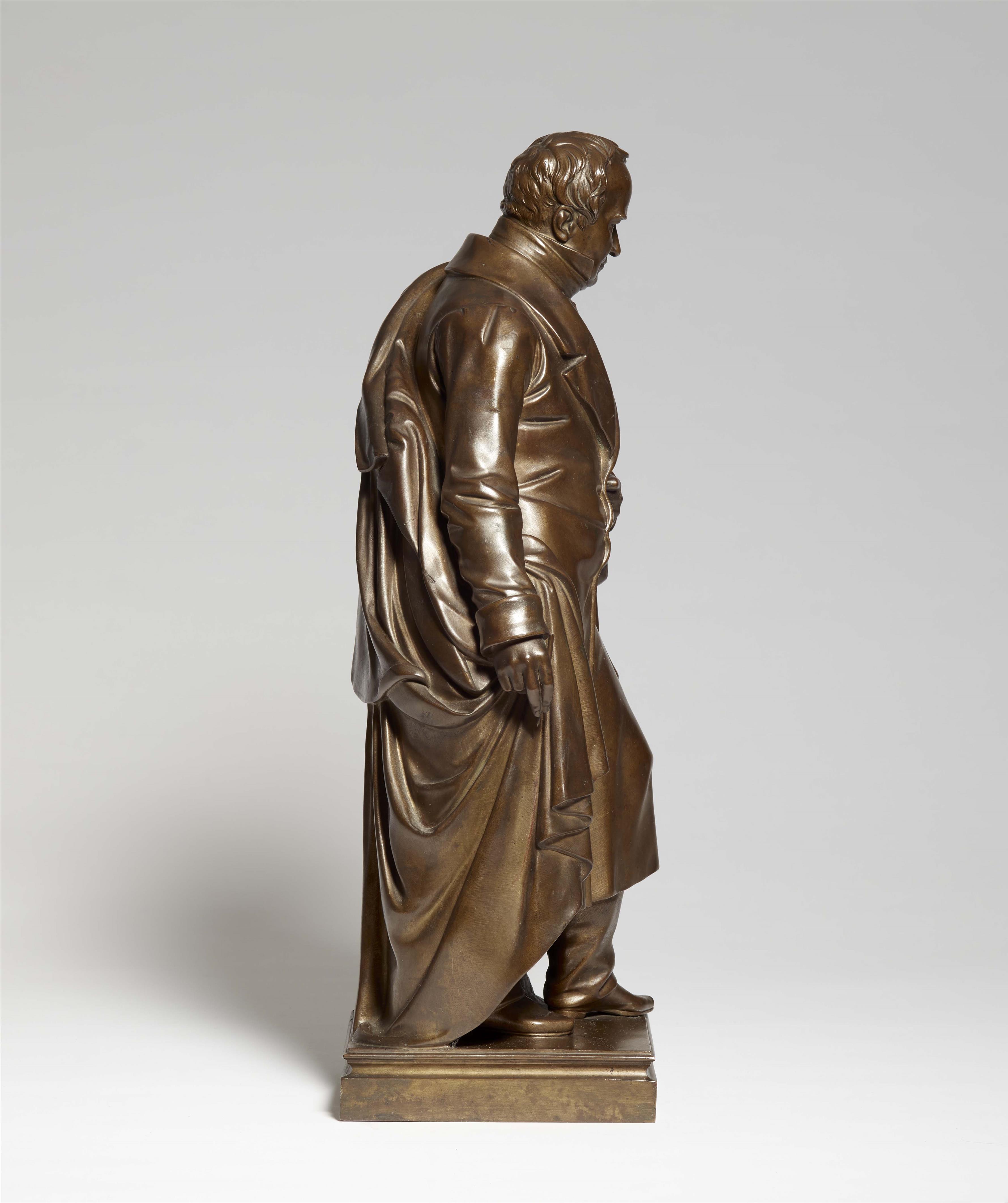 Museale Bronzeplastik "Alexander v. Humboldt." - image-4