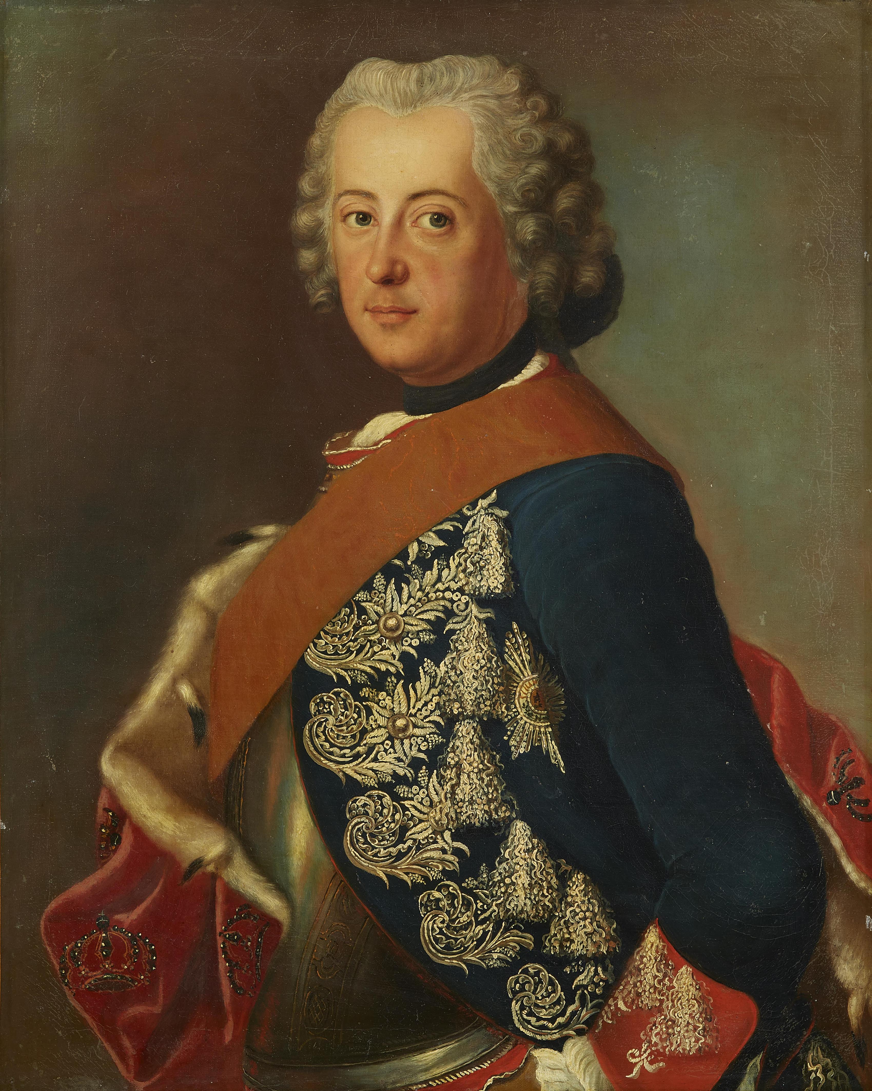 After Antoine Pesne - Portrait of King Frederick II - image-1