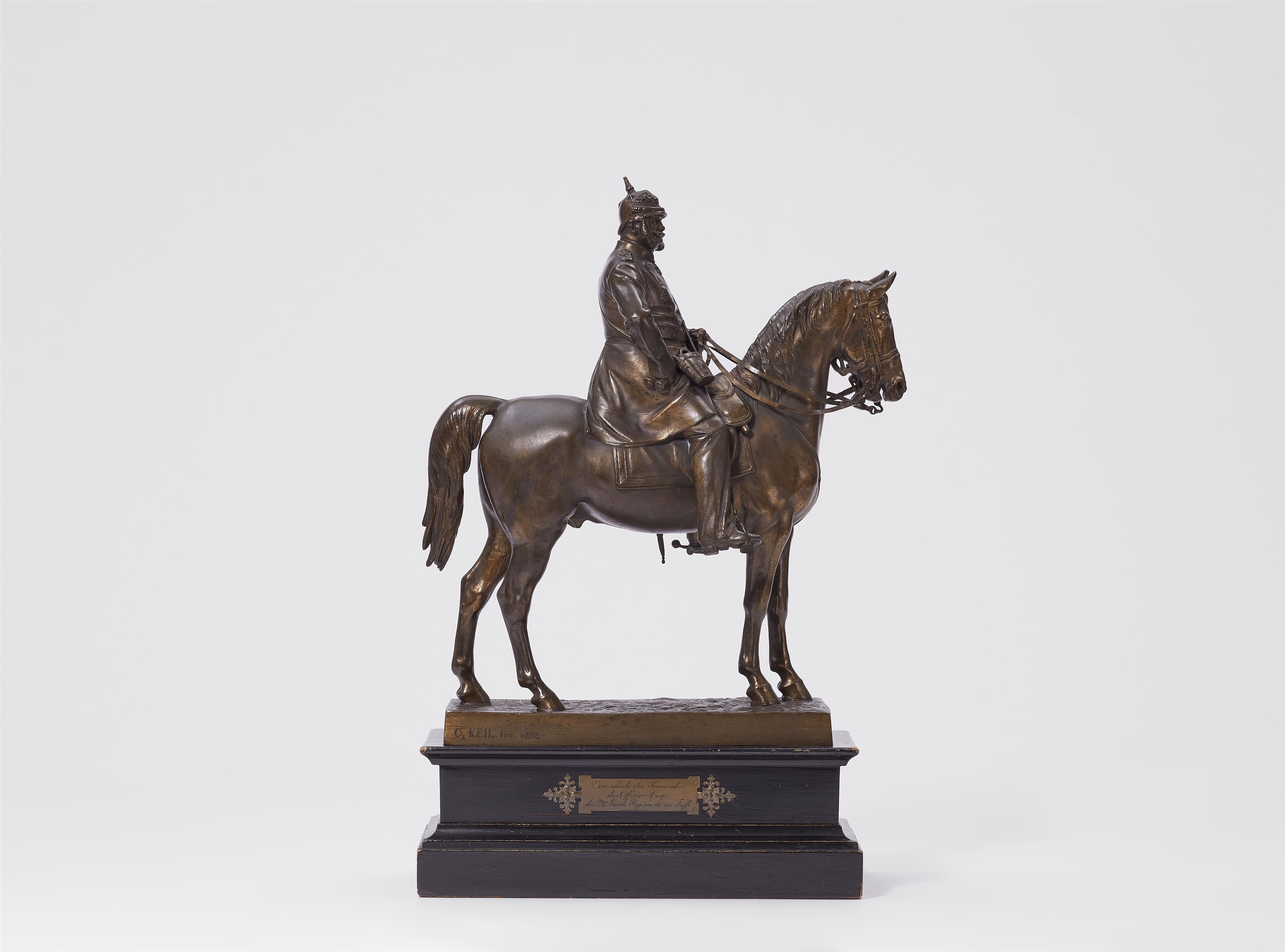 A zinc model of Emperor William I on horseback - image-1