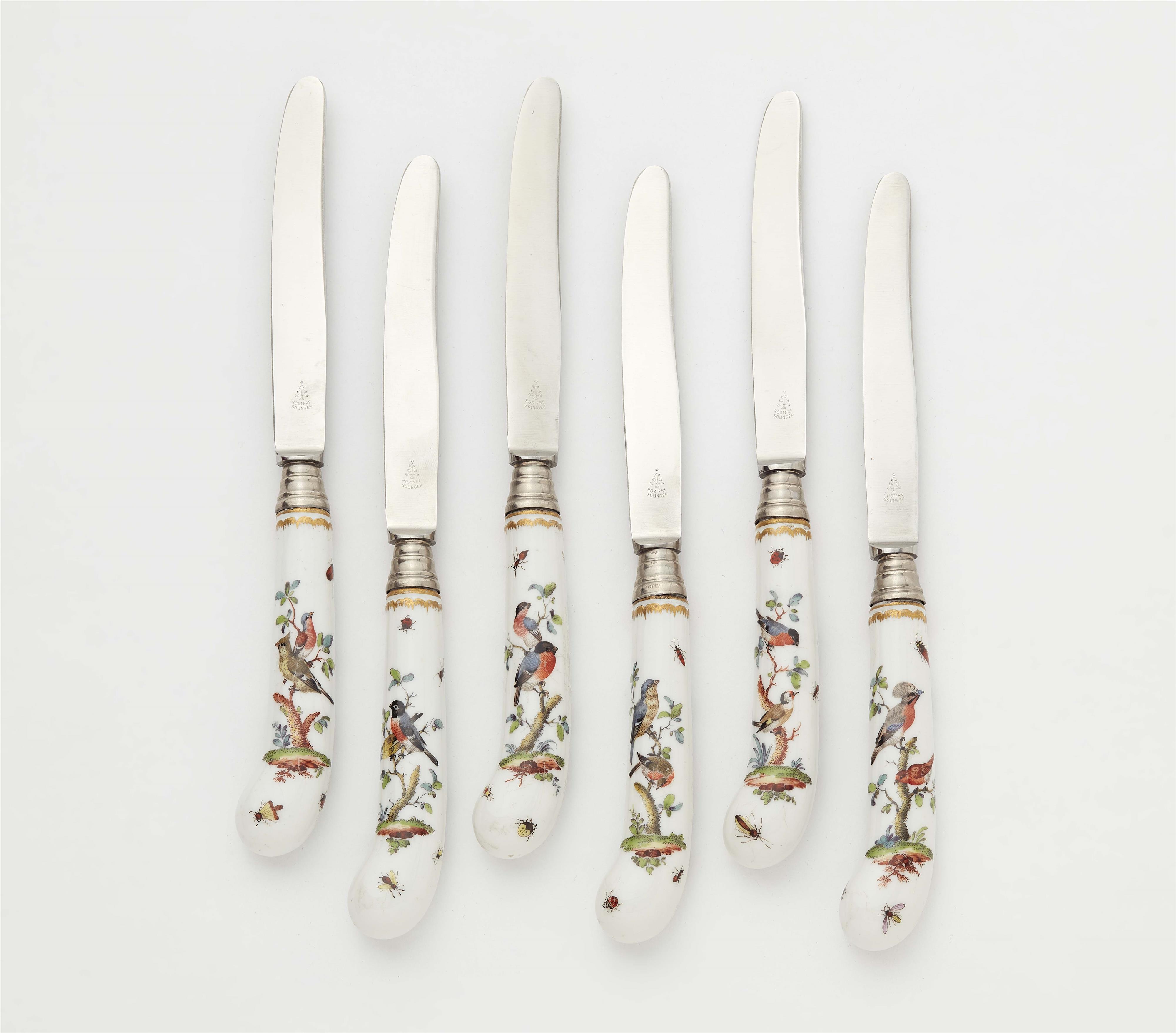 Six knives from a dinner service made for Landgrave Carl of Hesse-Kassel - image-1