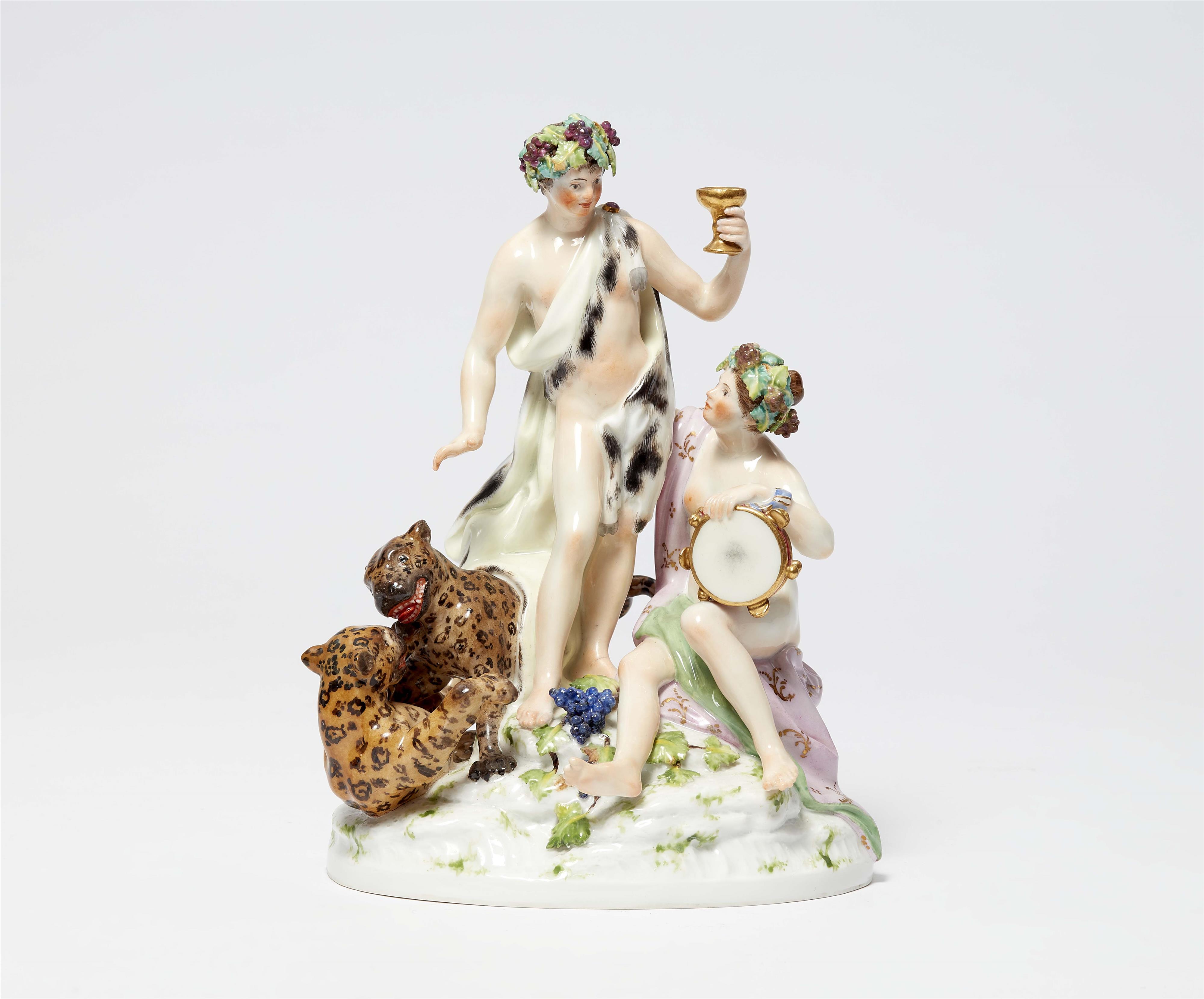 A Berlin KPM porcelain Bacchus group - image-1
