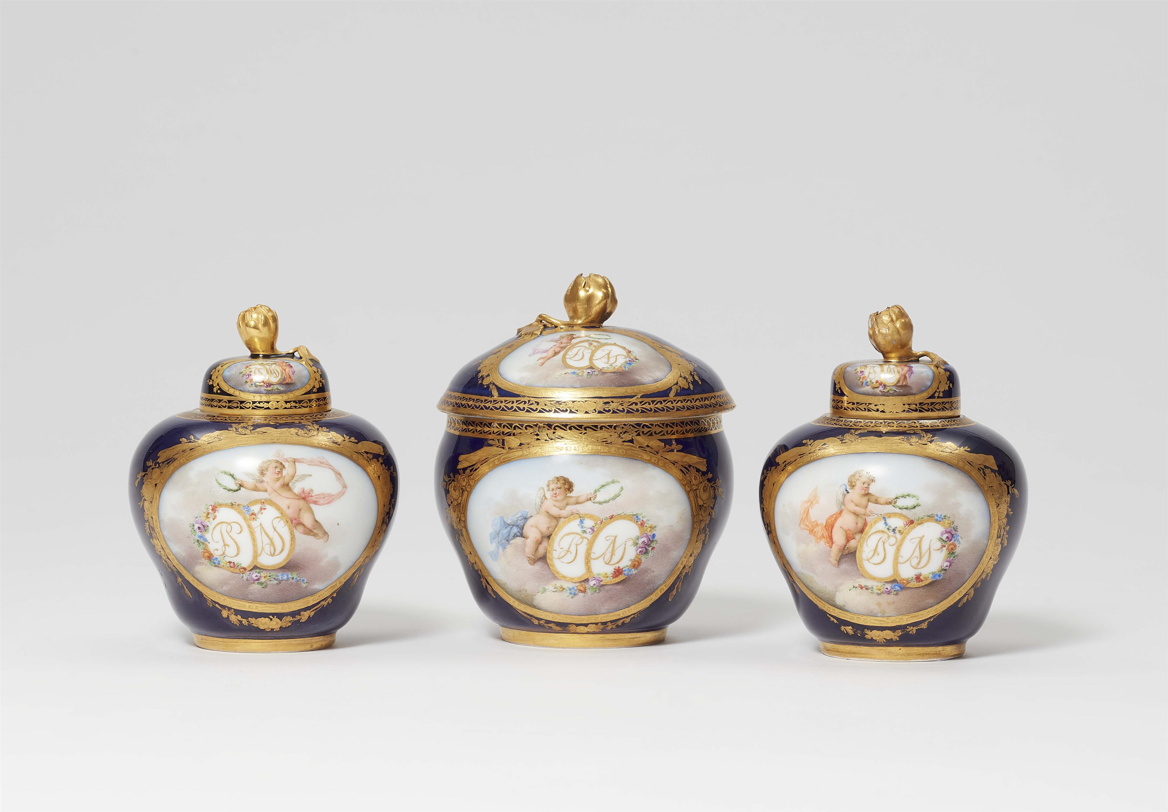Three items from a Meissen porcelain service with mythological scenes - image-1