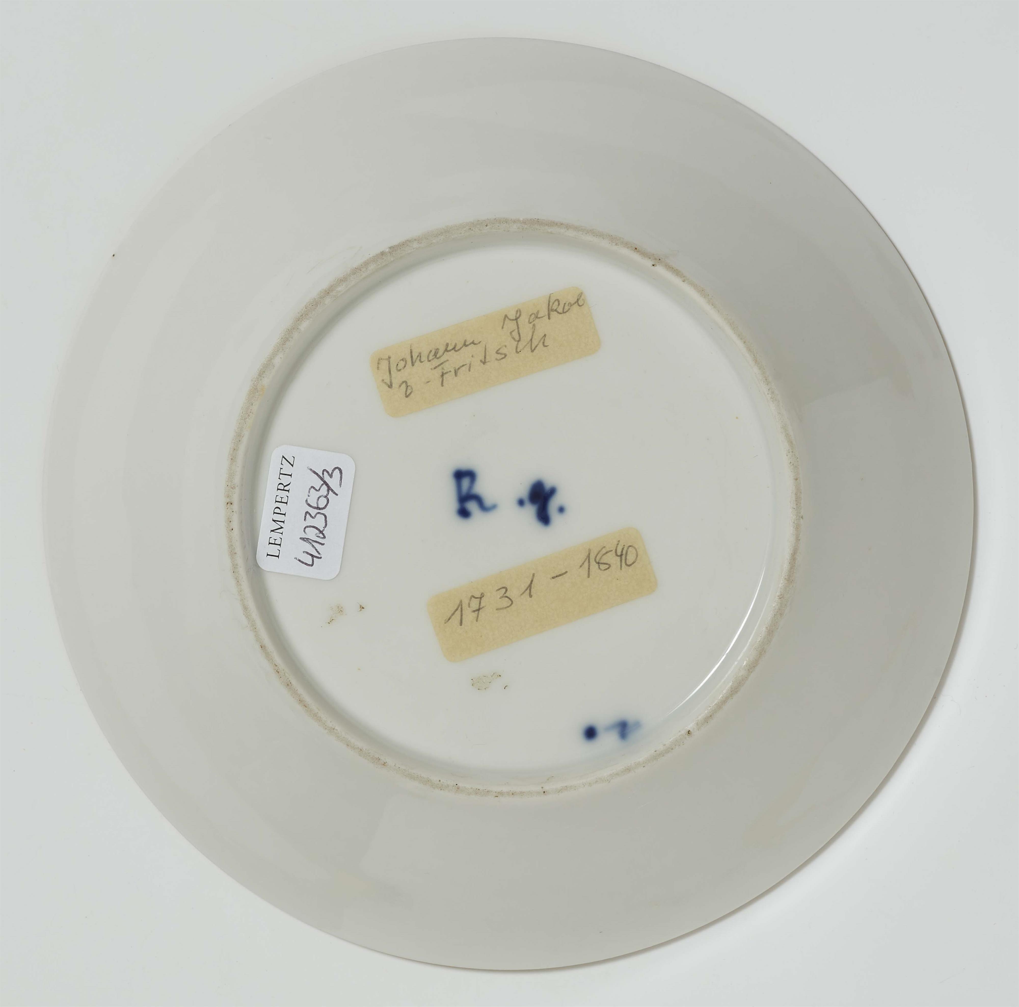 A Gotha porcelain cup and saucer with gilt monograms - image-2