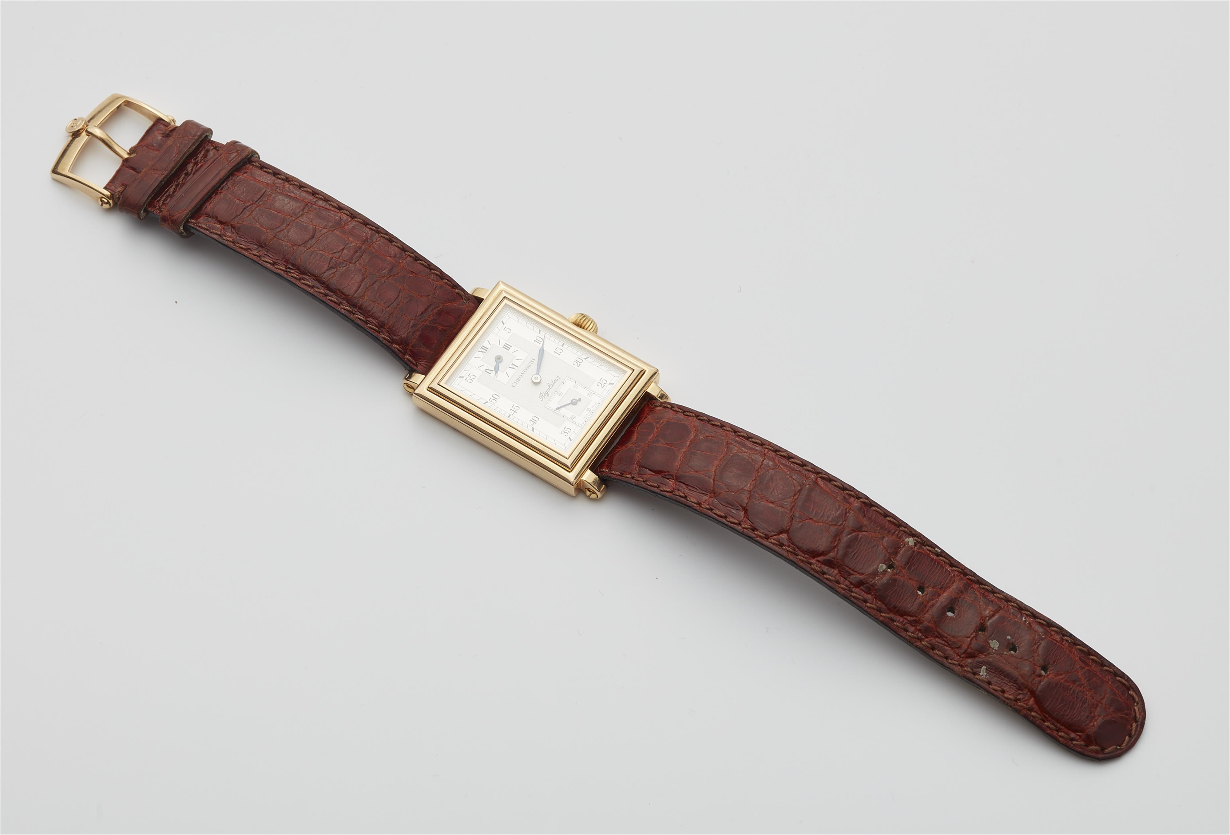 An 18k manual winding Chronoswiss Regulateur Rectangulaire gentleman's wristwatch. - image-2