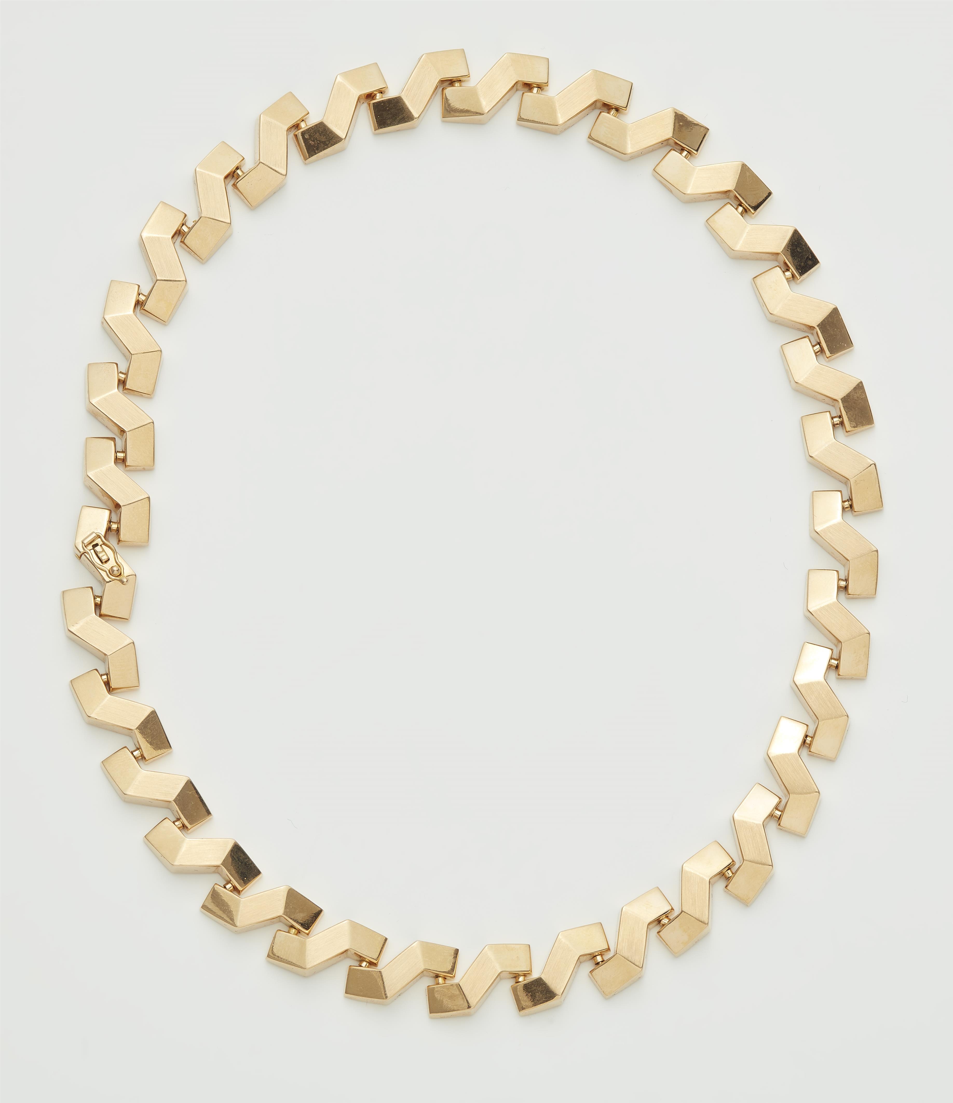 An Italian 18k rose gold chain necklace. - image-1