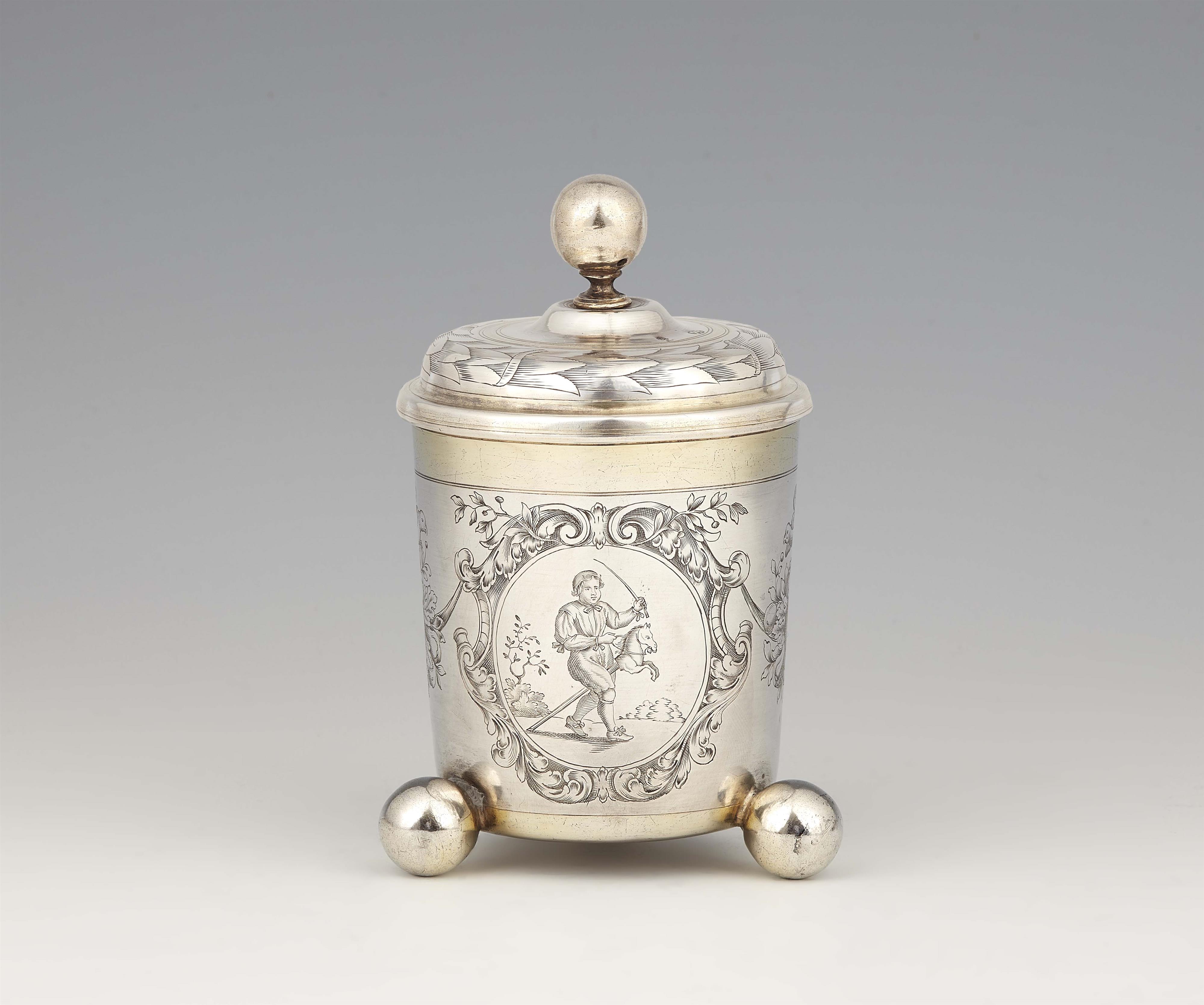 A Baroque silver Christening beaker - image-1