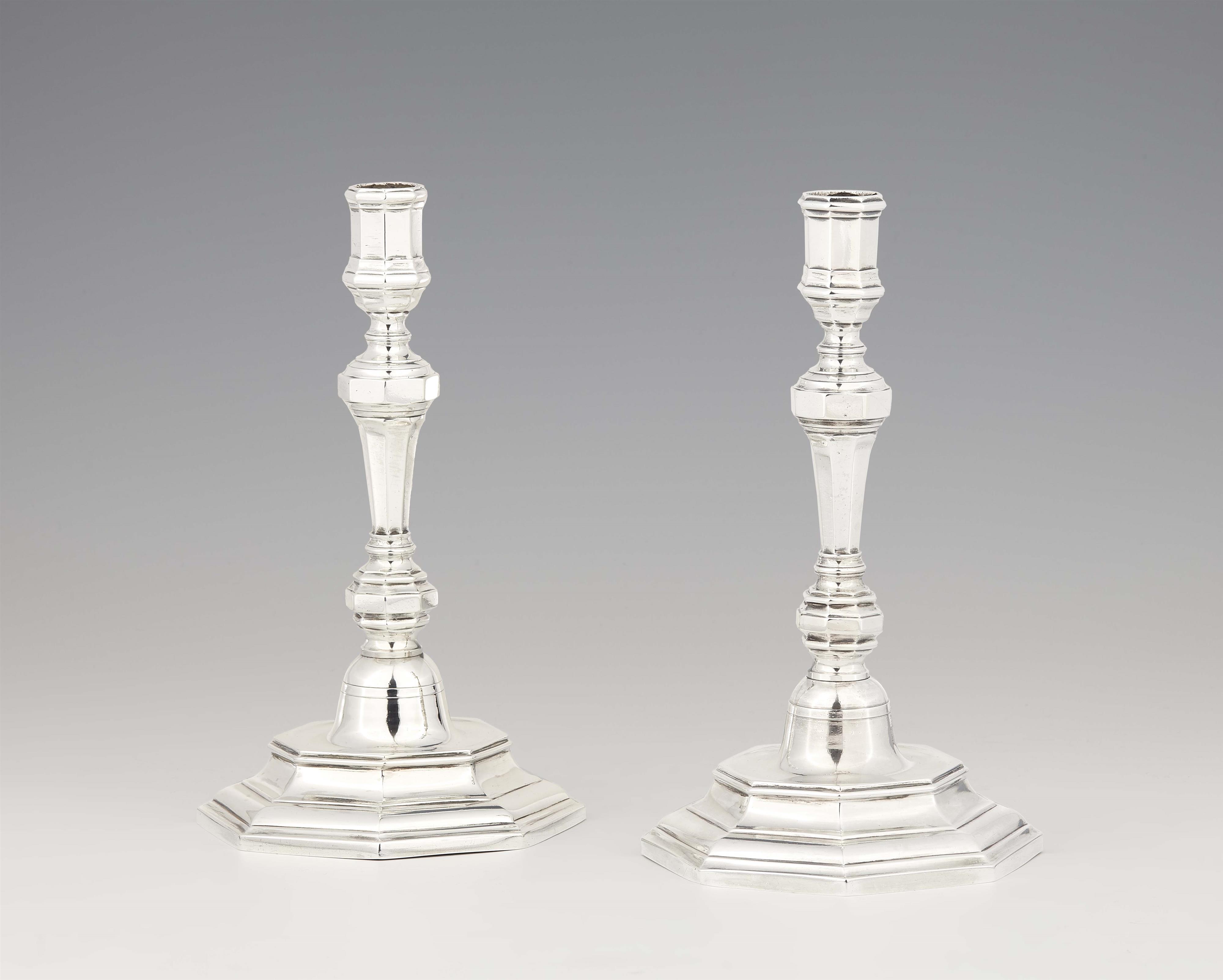 A pair of French silver candlesticks - image-1