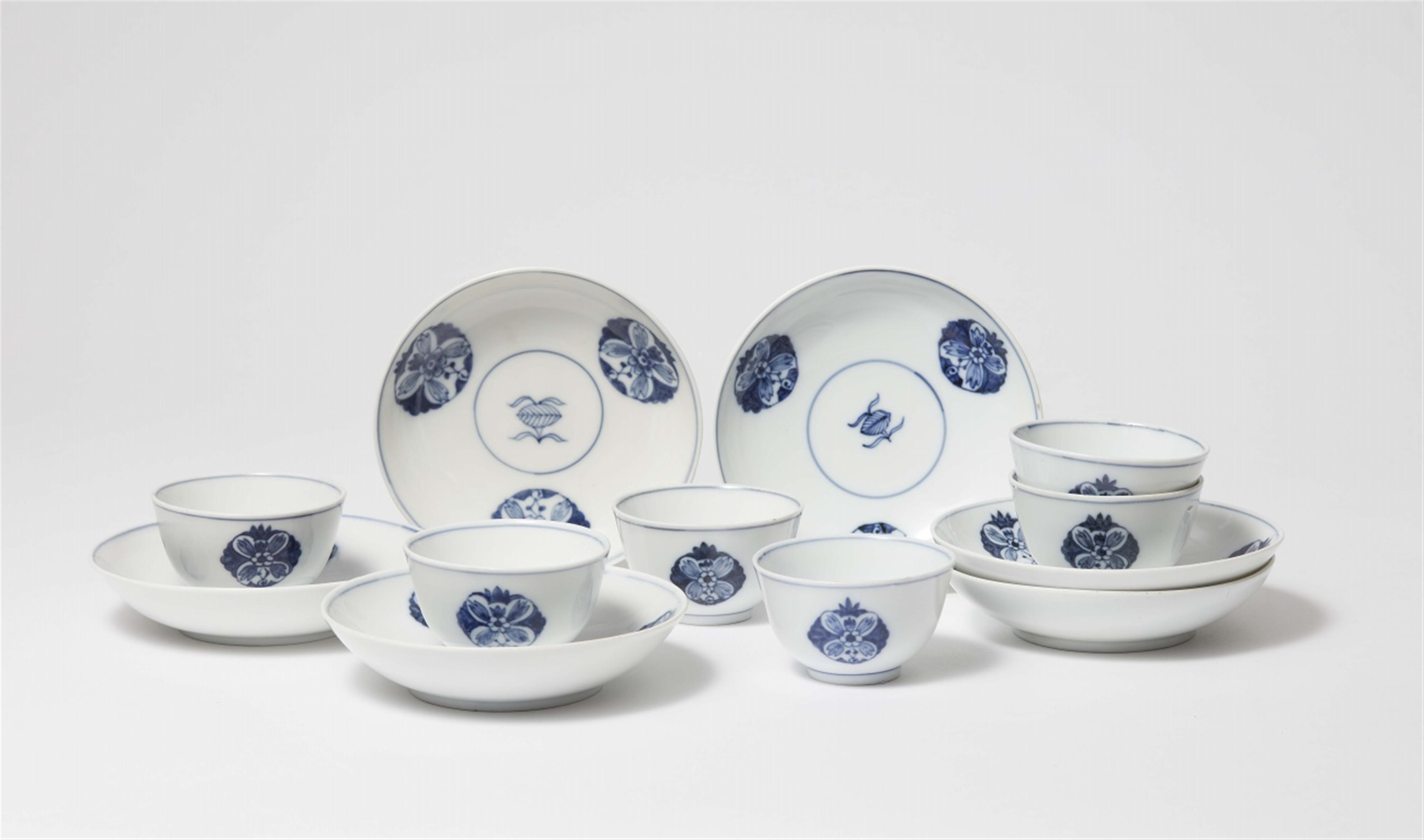 Six Meissen porcelain cups and saucers - image-1