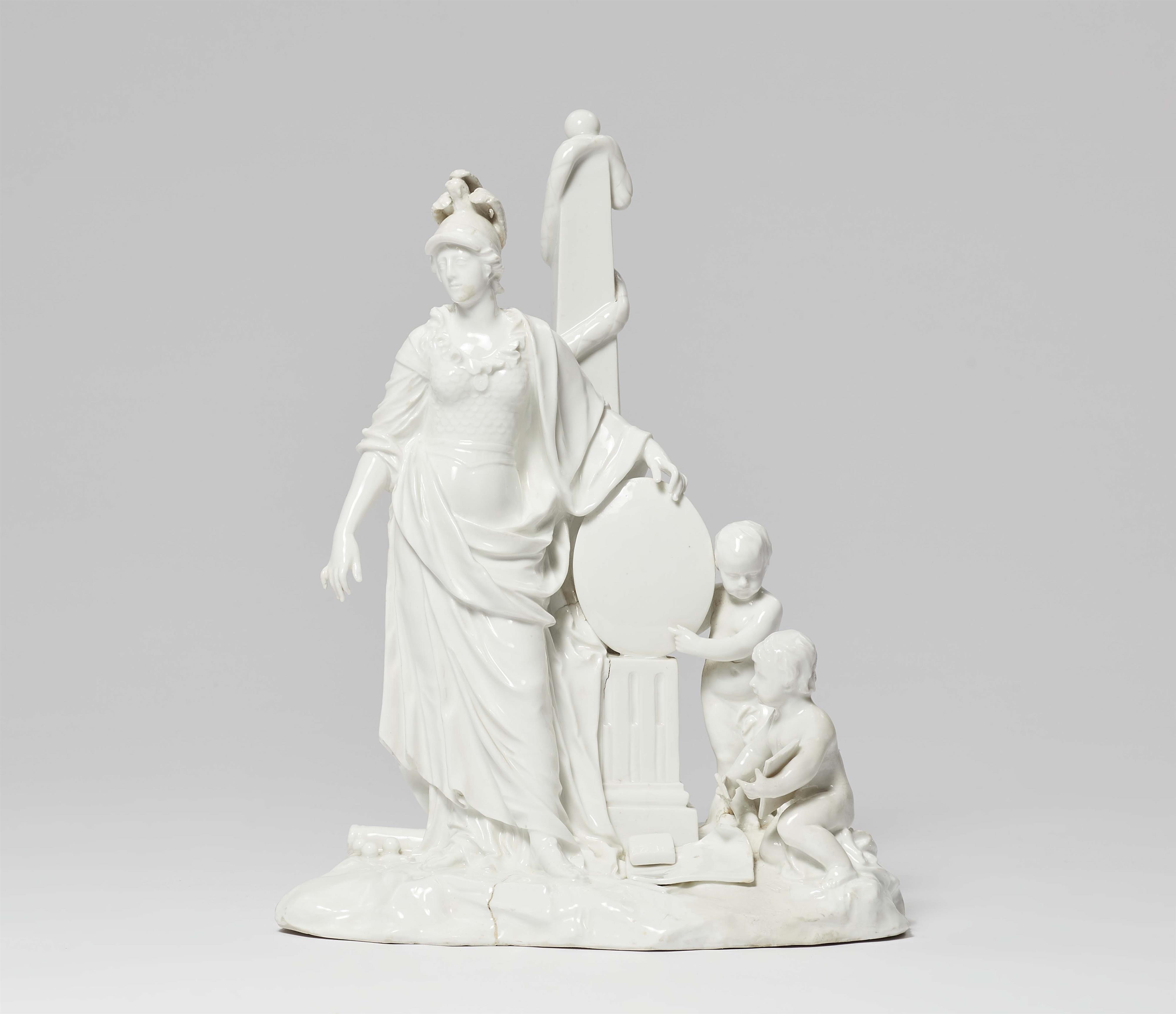 A Höchst porcelain table centrepiece with Pallas Athena - image-1