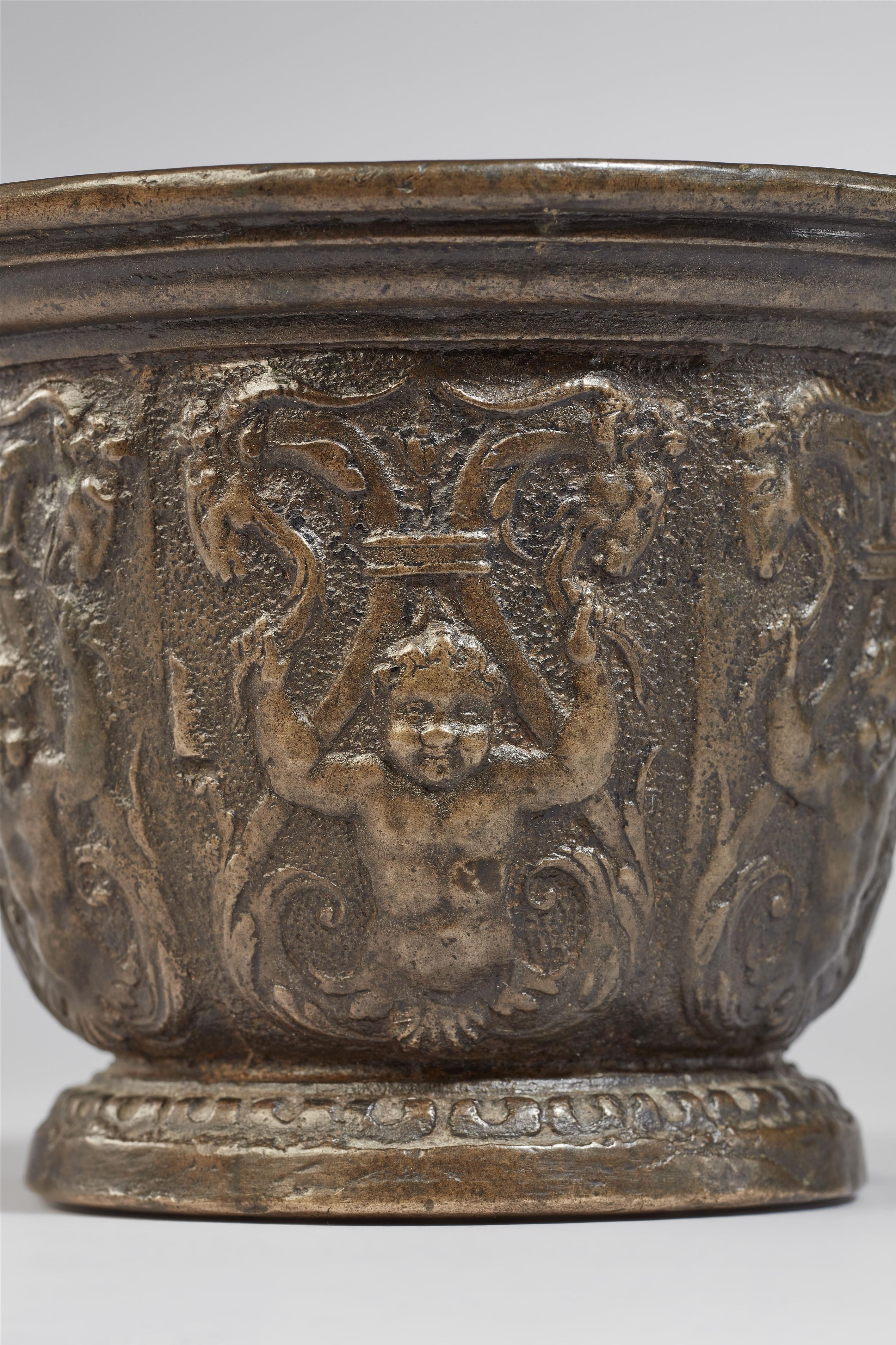 A rare Renaissance mortar with grotesques - image-2