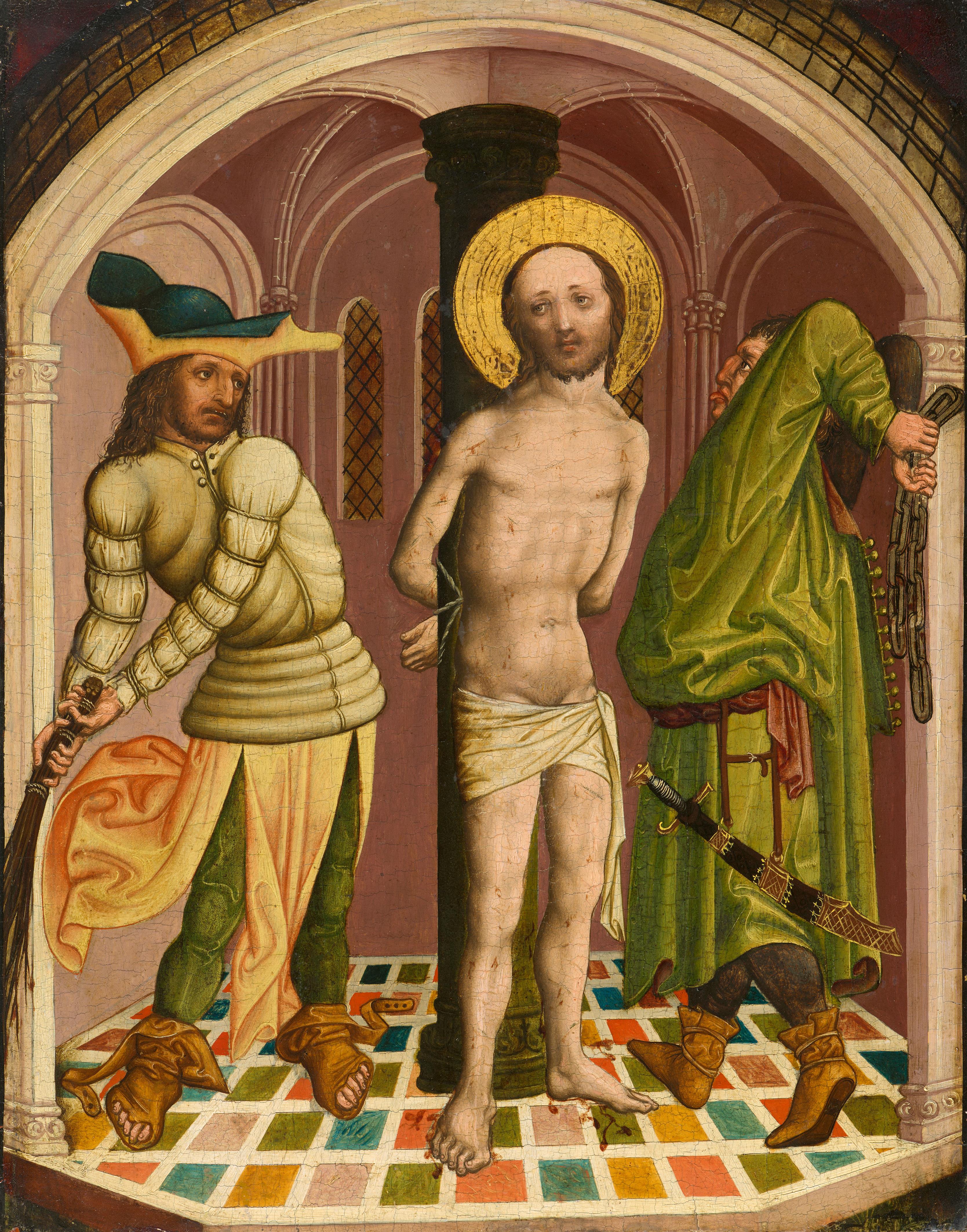 Meister des Tucher-Altars, studio of - The Flagellation - image-1