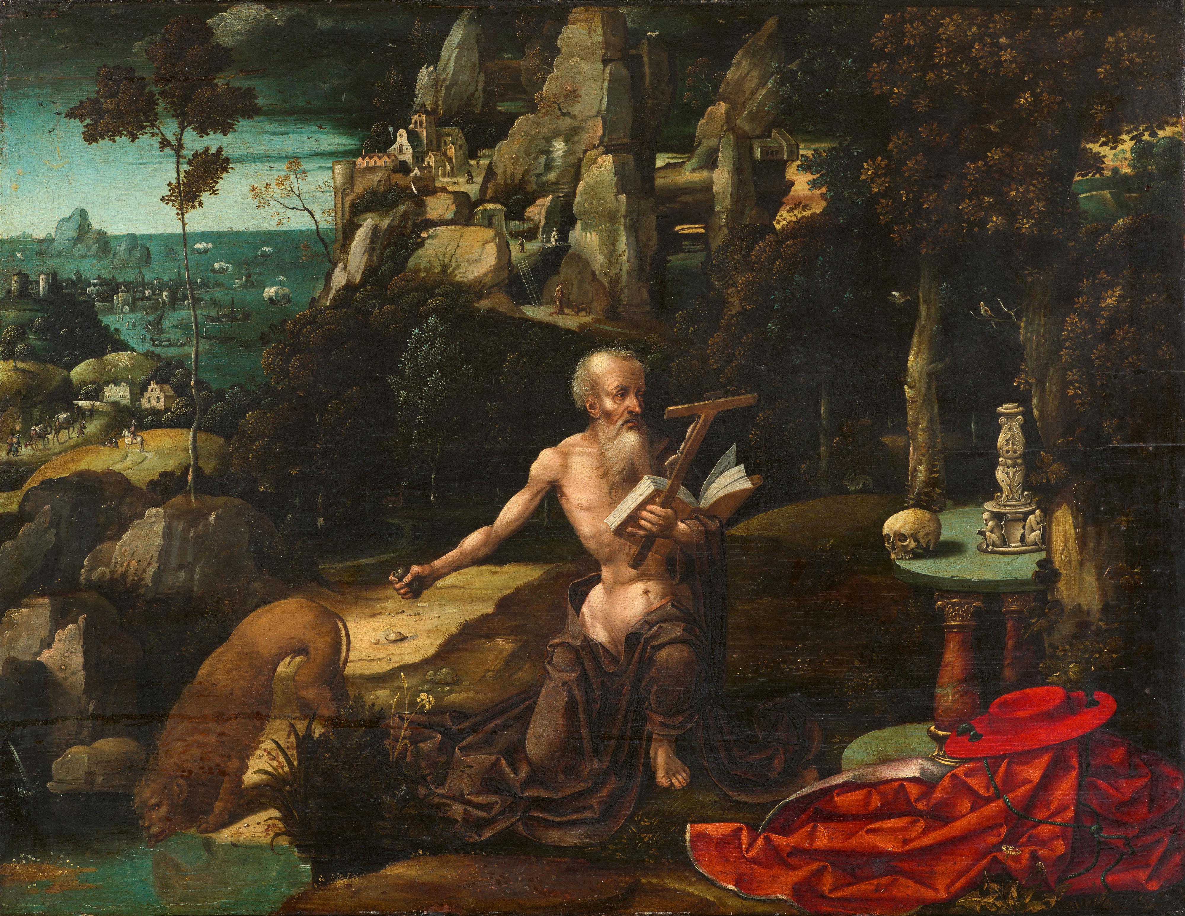 Antwerpener Meister des 16. Jahrhunderts - Büßender Hieronymus - image-1