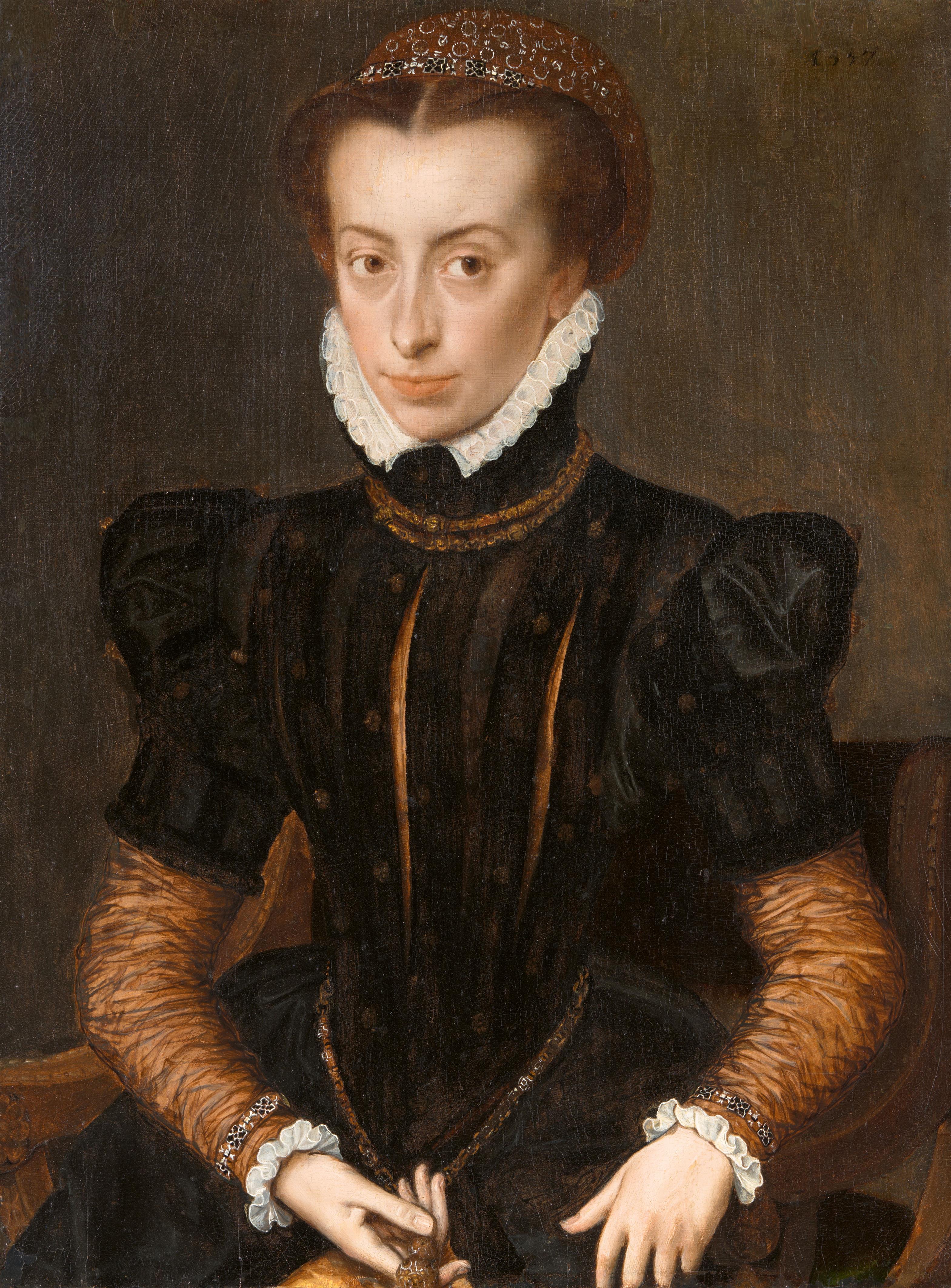 Französischer oder Flämischer Künstler, 1557 - Portrait of a Lady - image-1