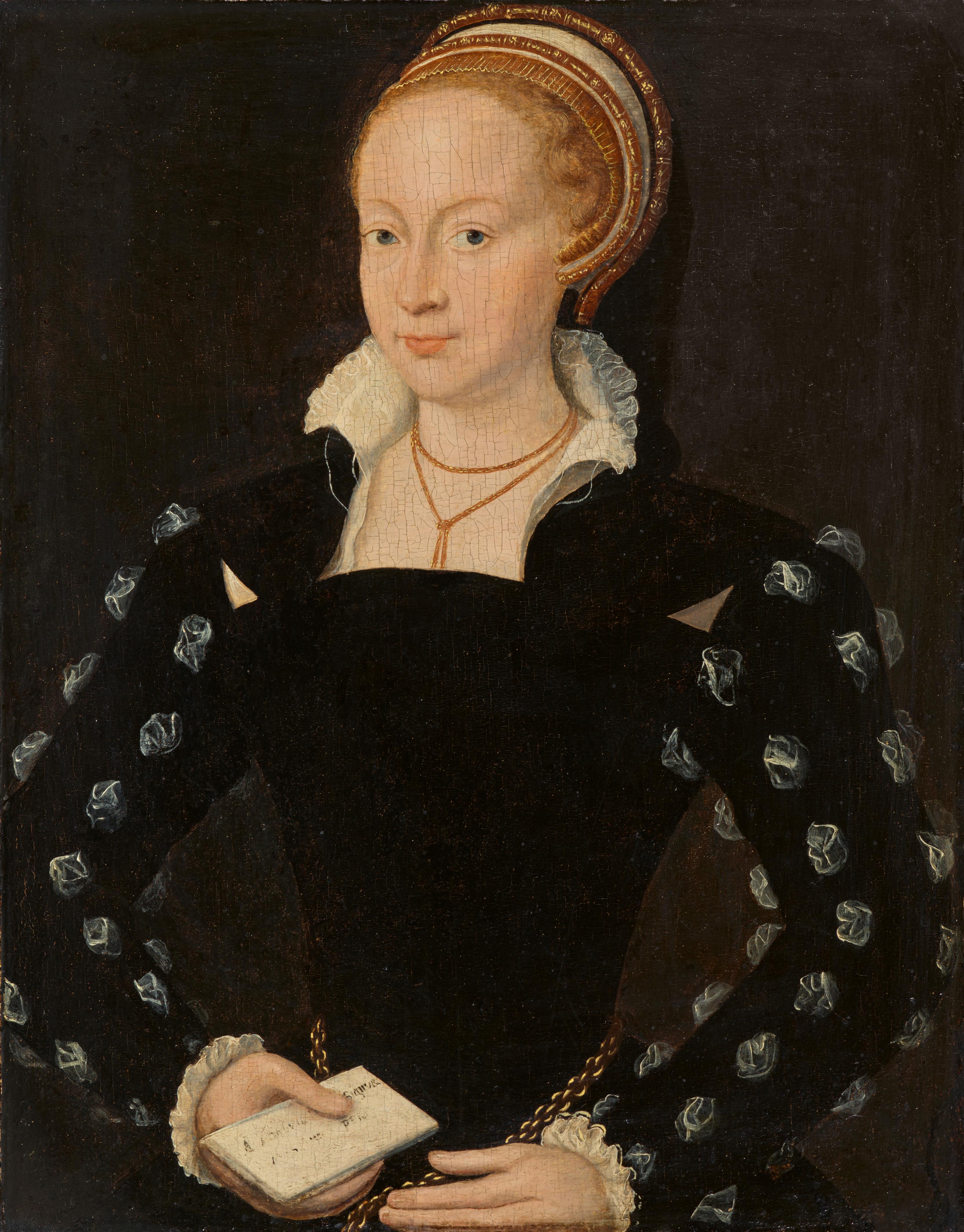 Probably Bruges School second half 16th century - Portrait of a Lady - image-1
