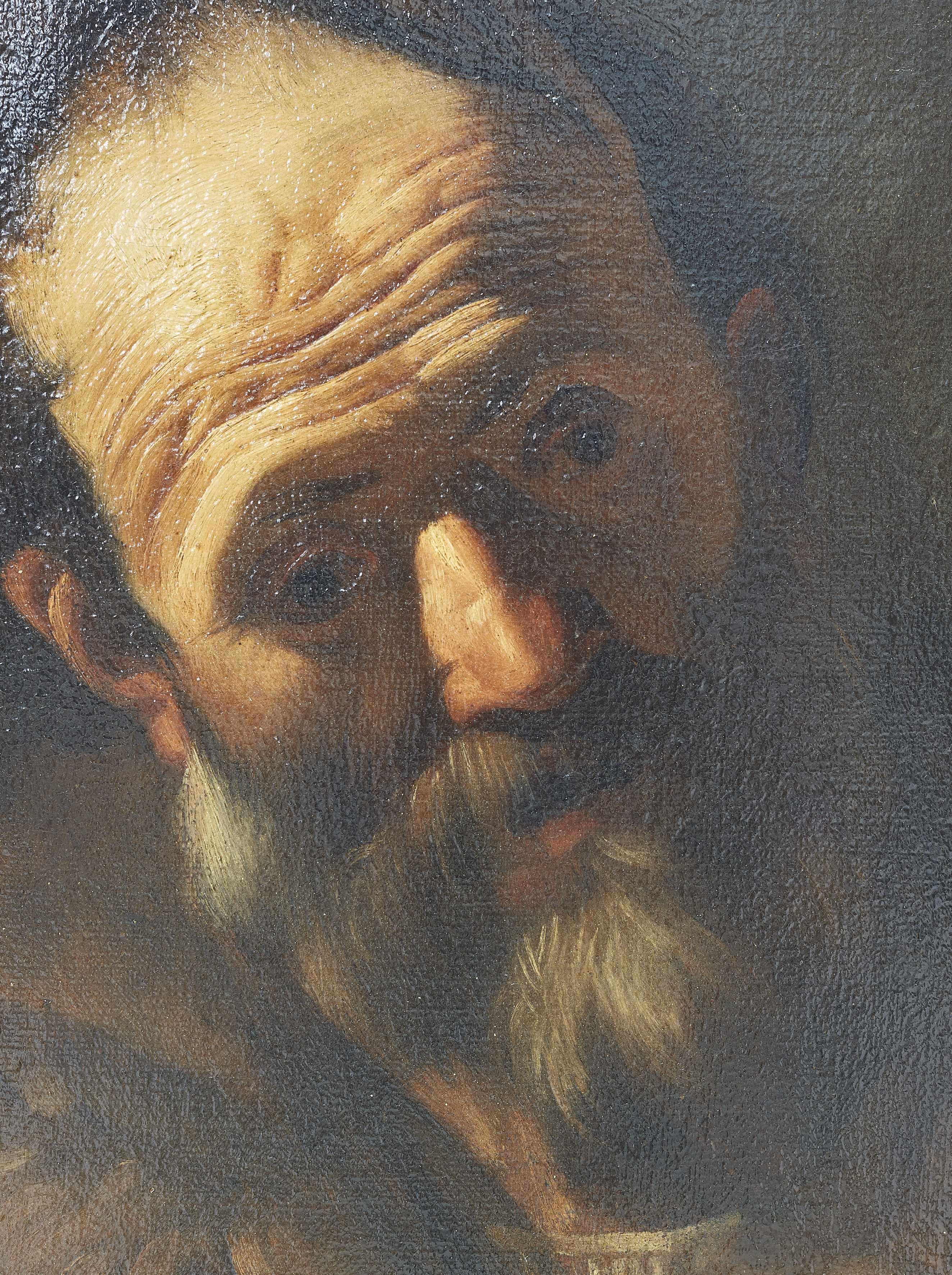 Italienischer Caravaggist Anfang 17. Jahrhundert - Bildnis eines Philosophen - image-2