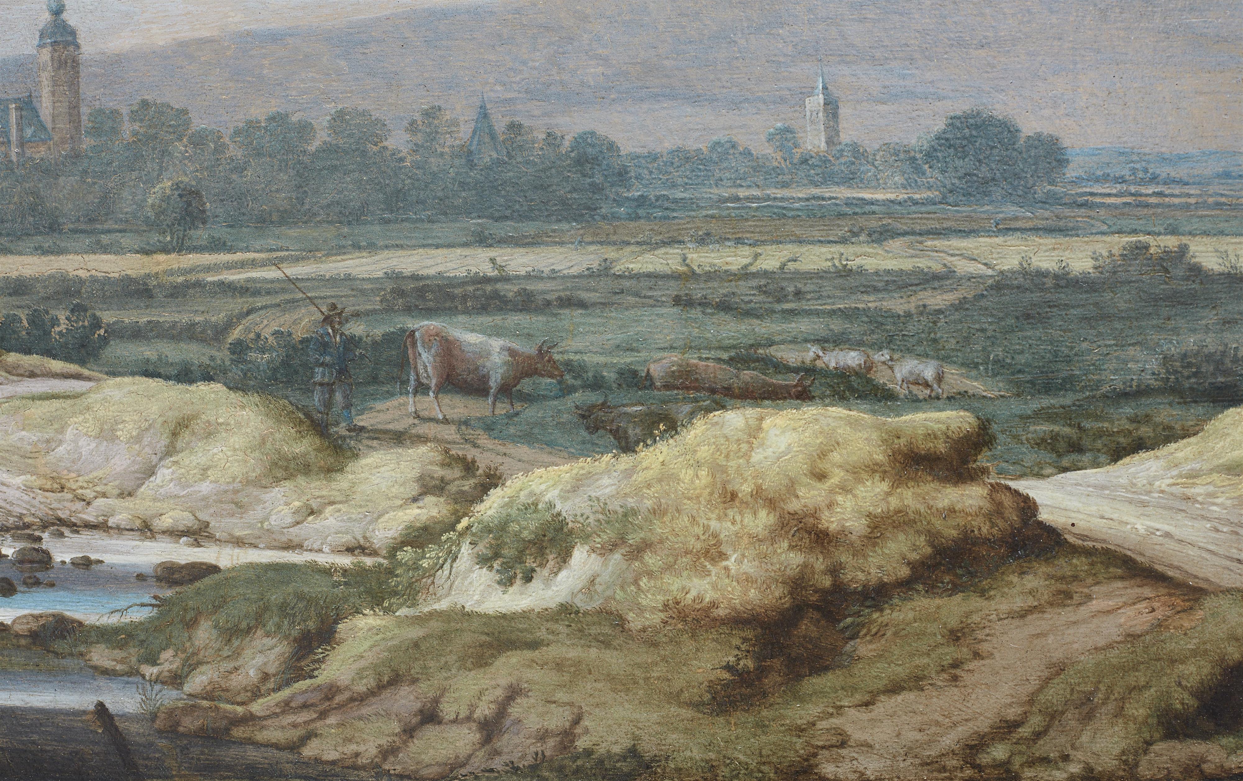 Johannes Goedaert - Landschaft mit Hirten und Kuhherde an einer Kate - image-4