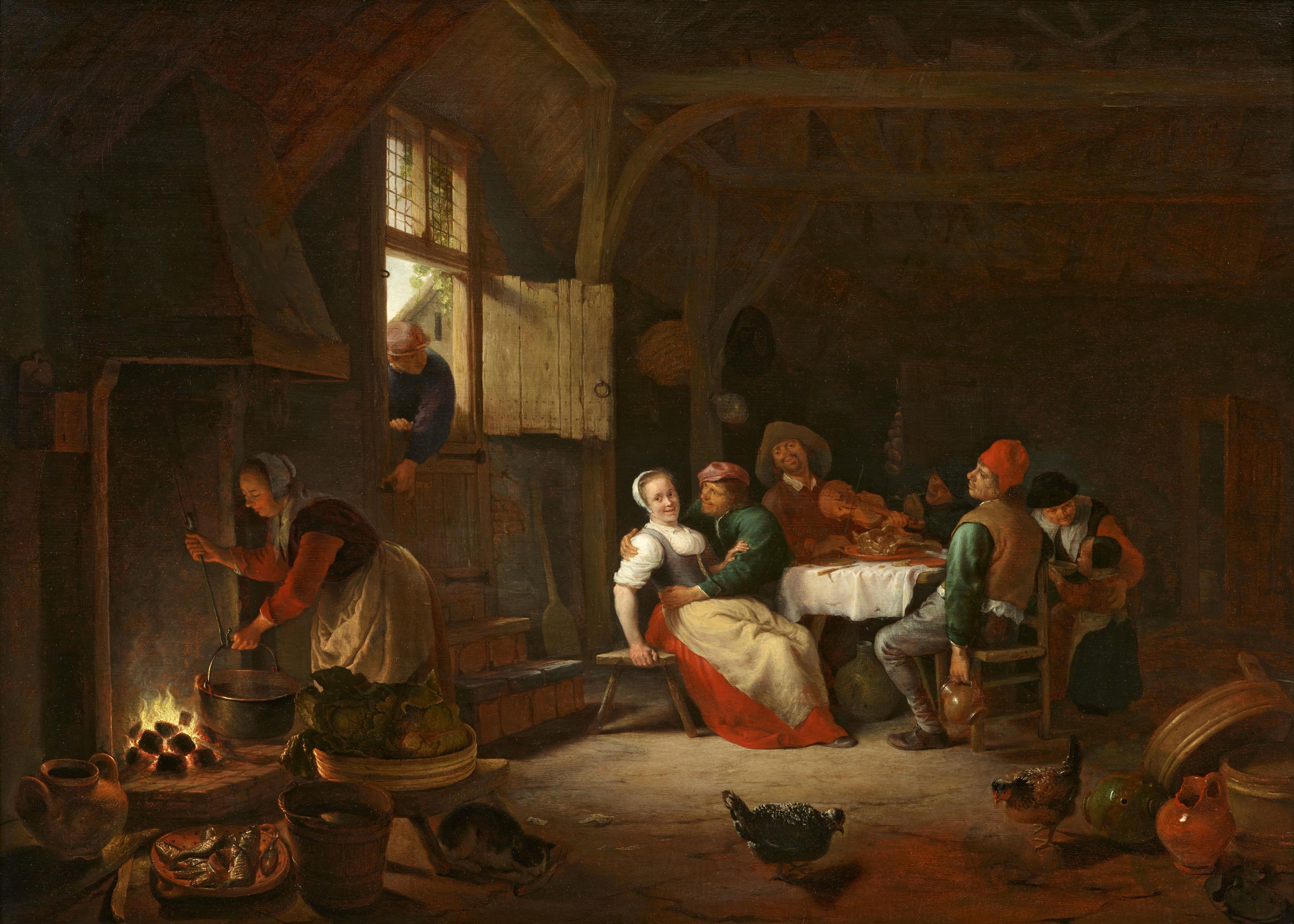 Hendrick Martensz Sorgh - Merry Peasants - image-1