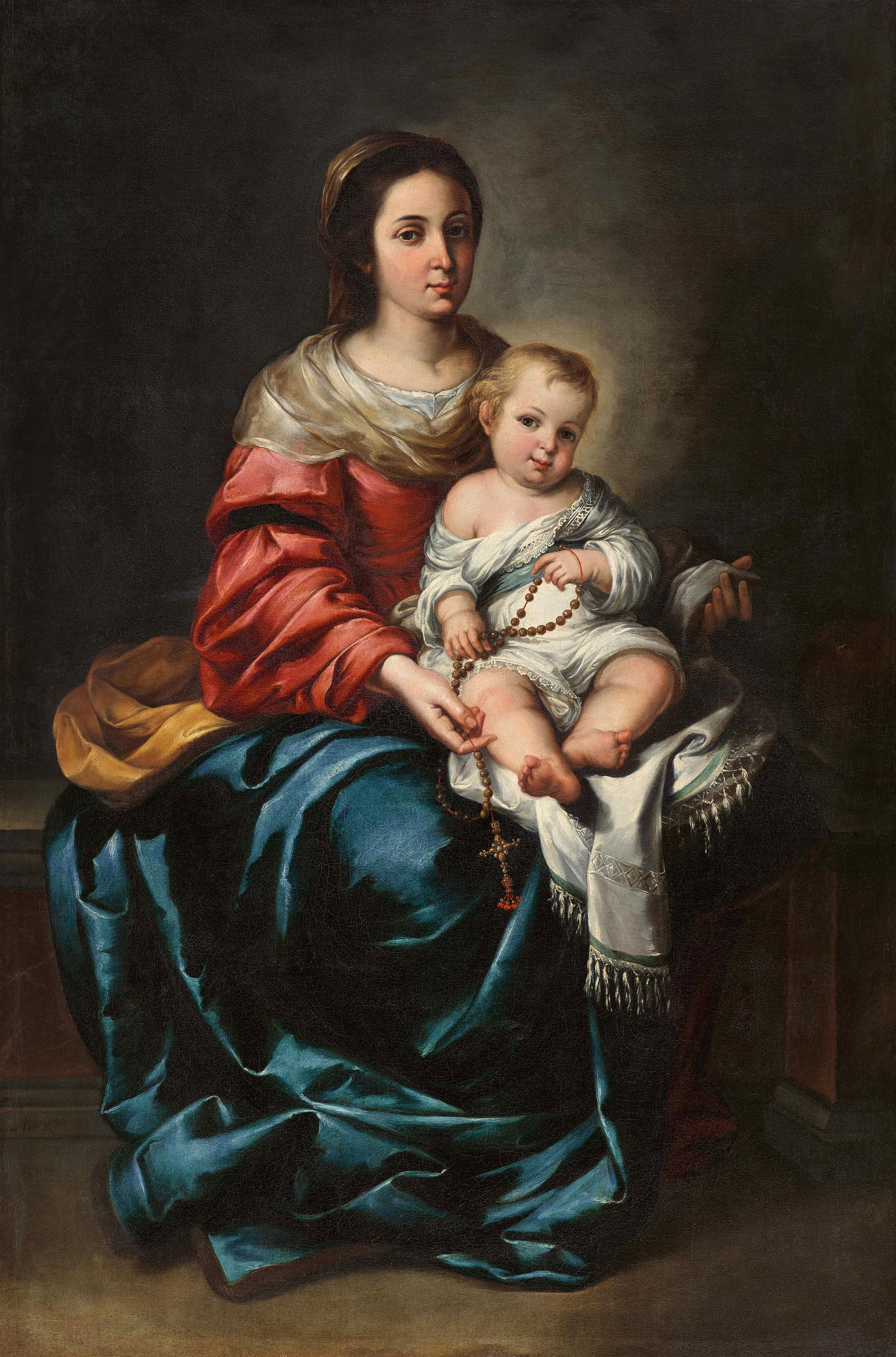 Bartolomé Esteban Murillo - The Virgin of the Rosary - image-1