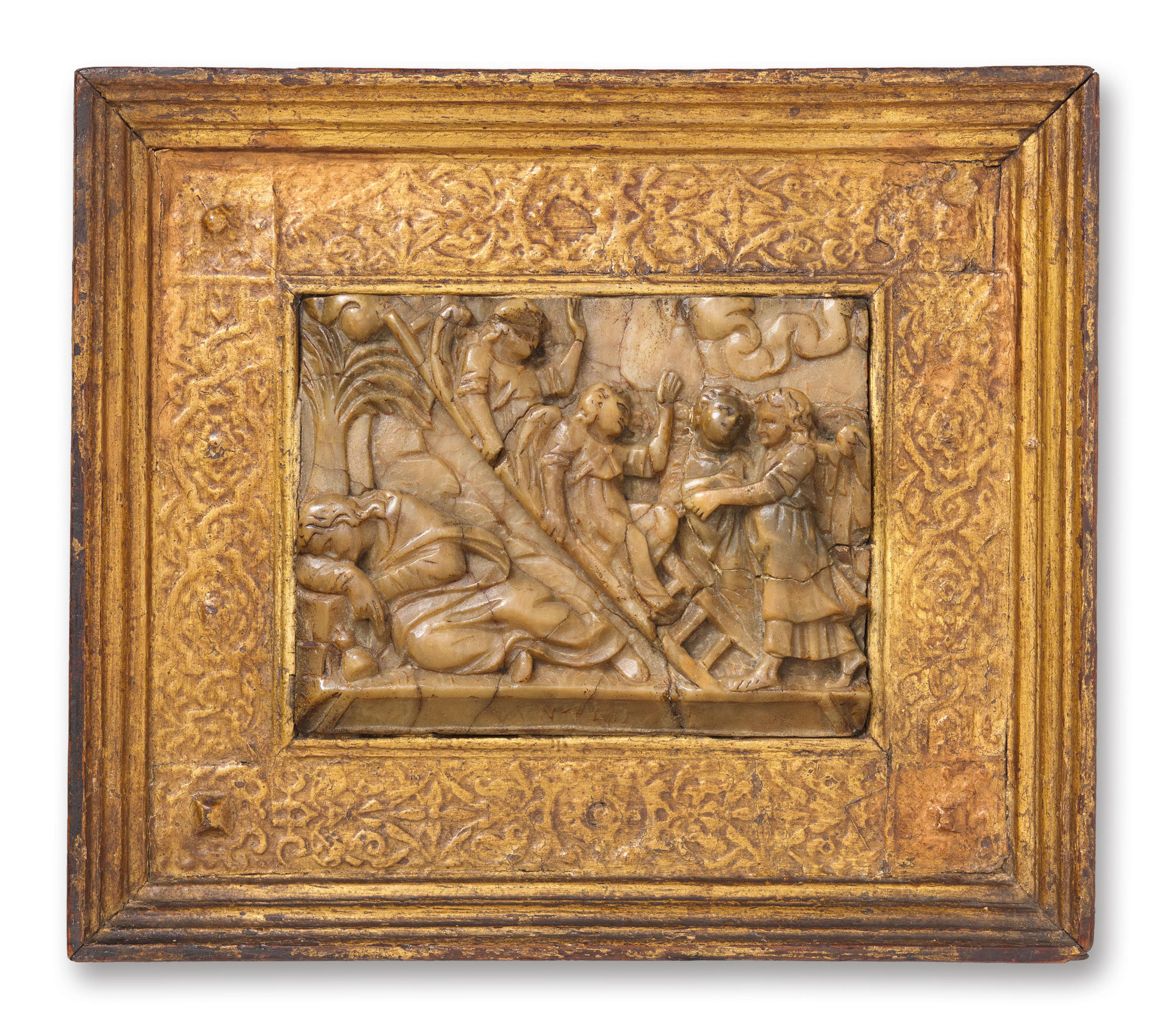 Mechelen around 1600 - An alabaster relief with Jacob's Ladder, Mechelen, around 1600 - image-1