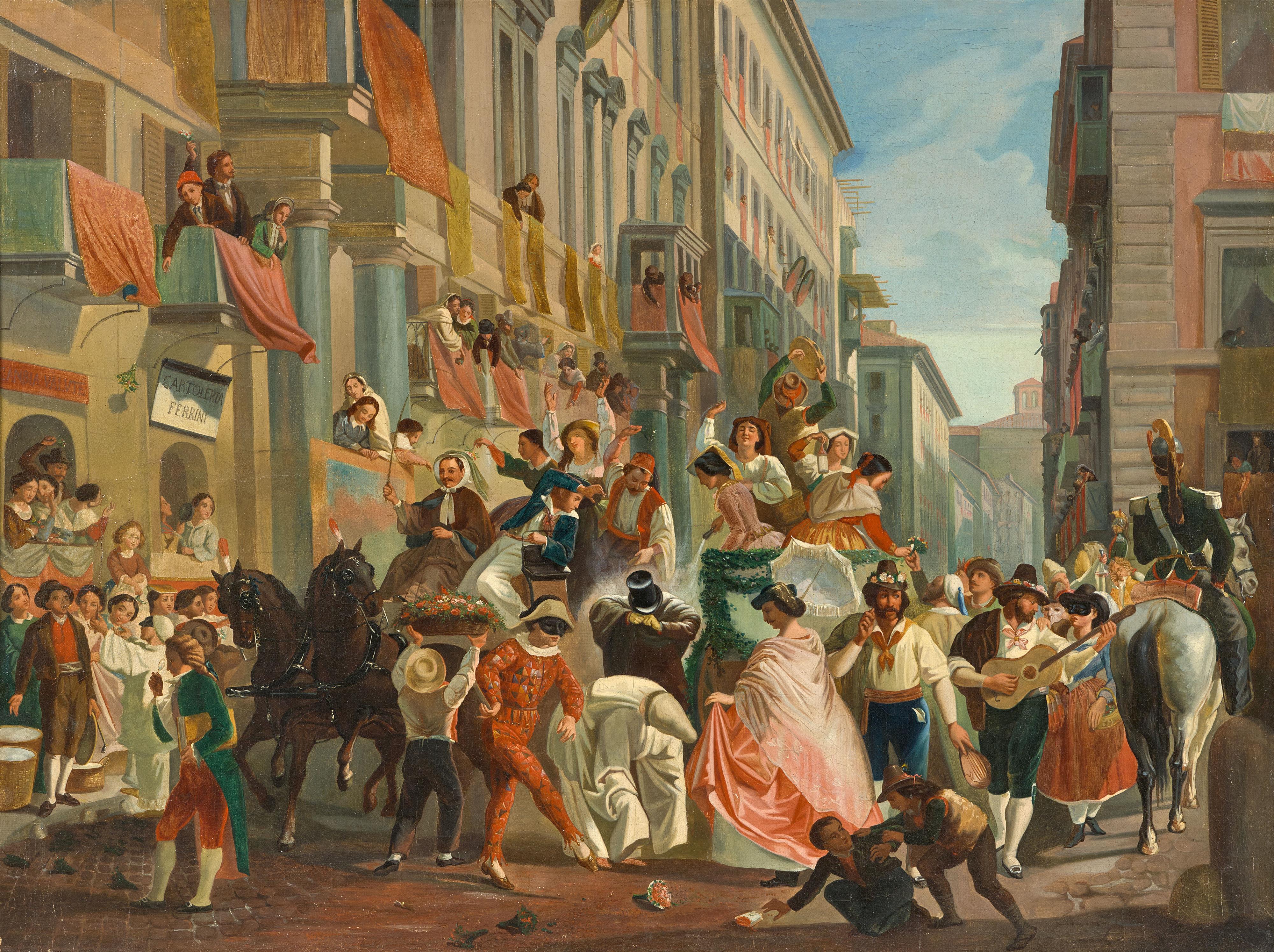 Carl Max Gerlach Quaedvlieg - Karneval auf der Piazza Colonna - image-1