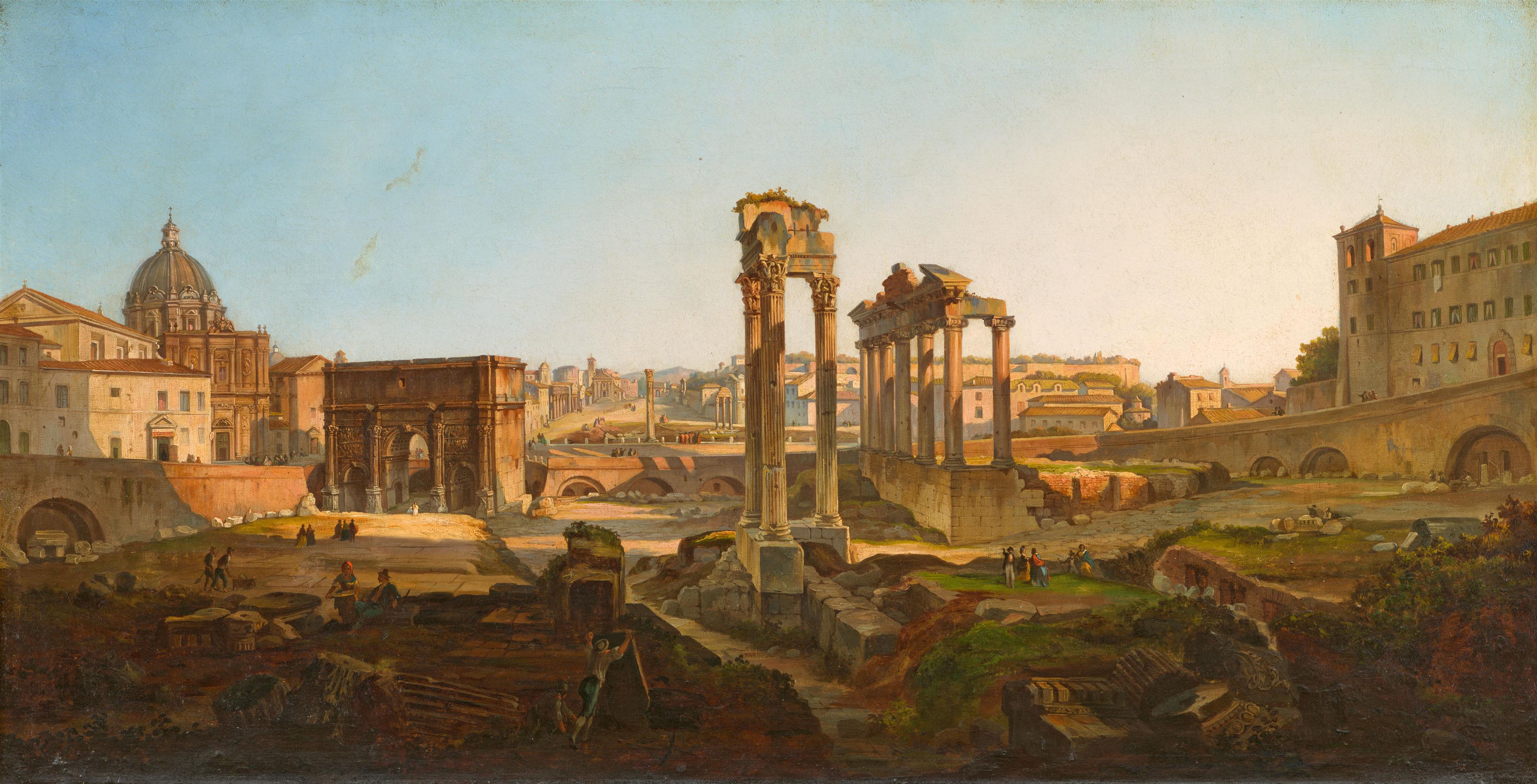 Unknown Artist from the 19th century - The Forum Romanum - image-1