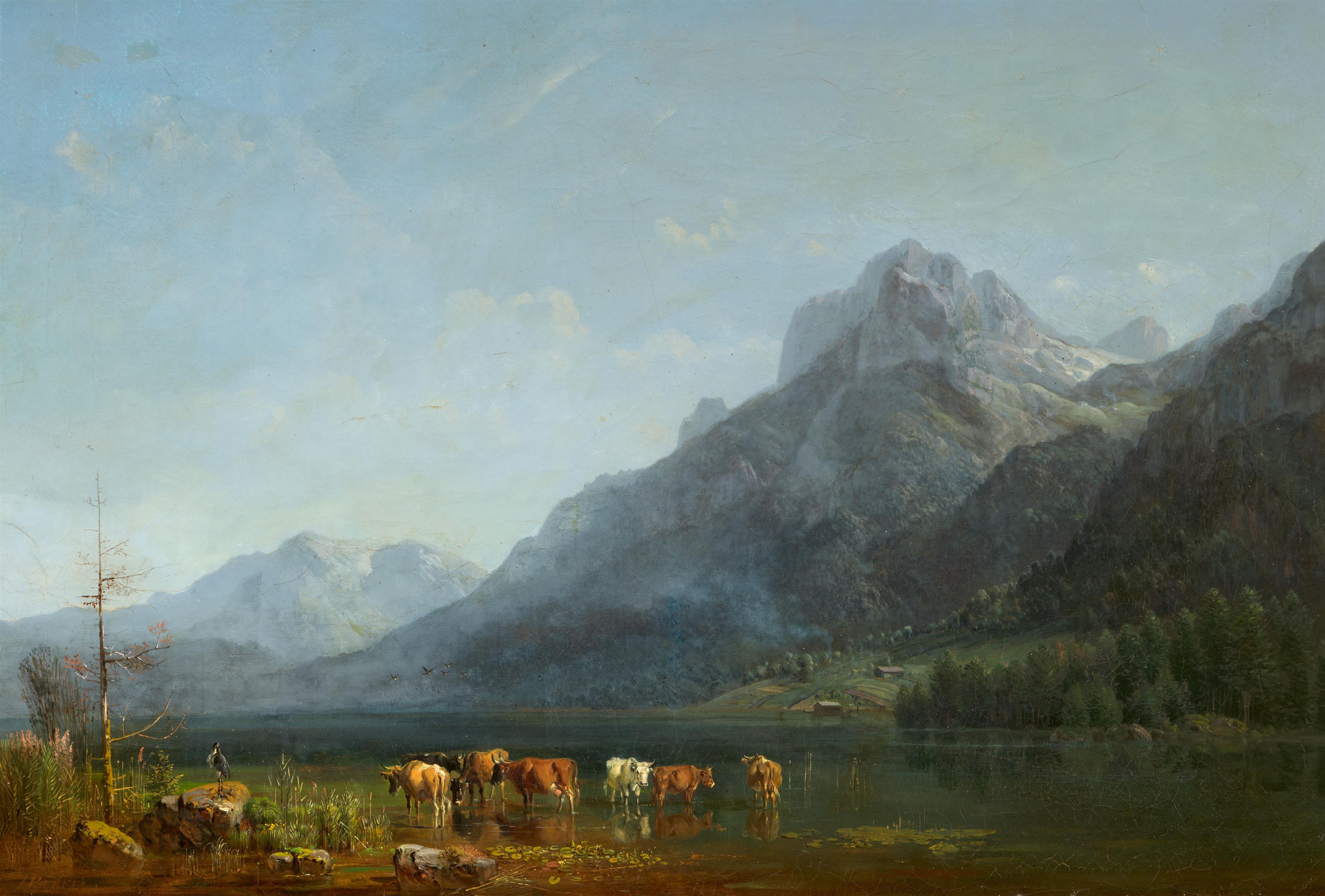 Heinrich Bürkel - Mountain Lake - image-1