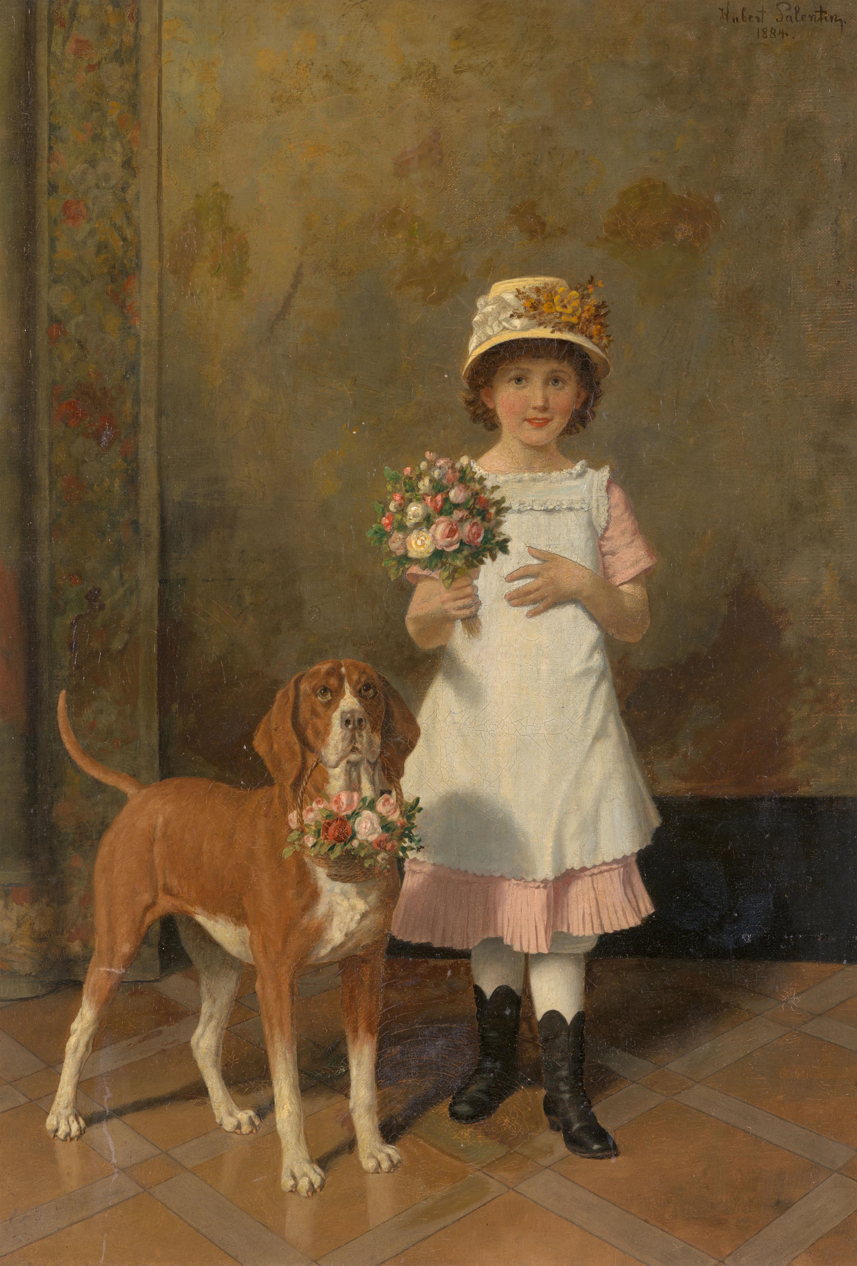 Hubert Salentin - Girl with Dog - image-1