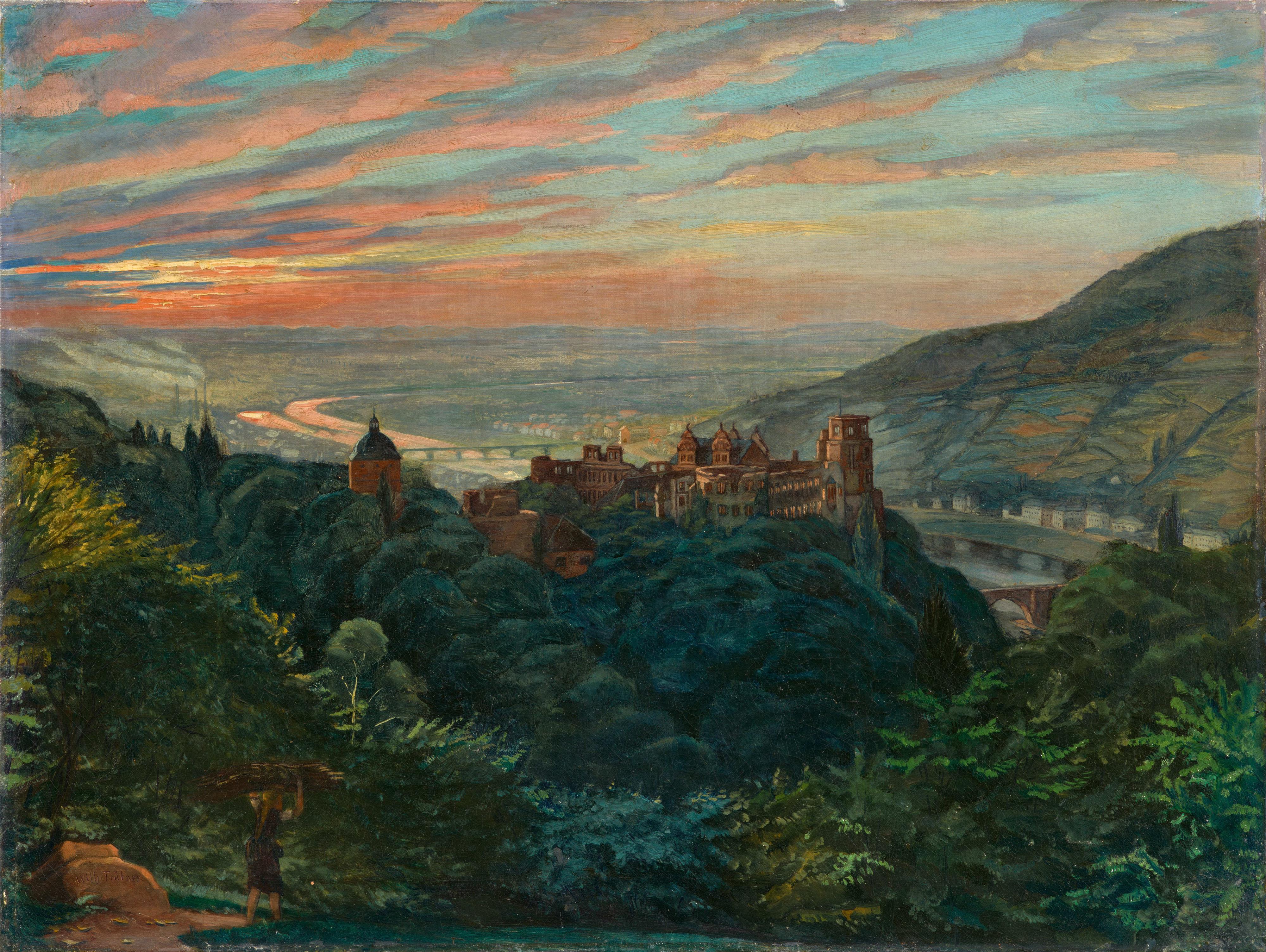 Wilhelm Trübner - Ansicht von Heidelberg - image-1