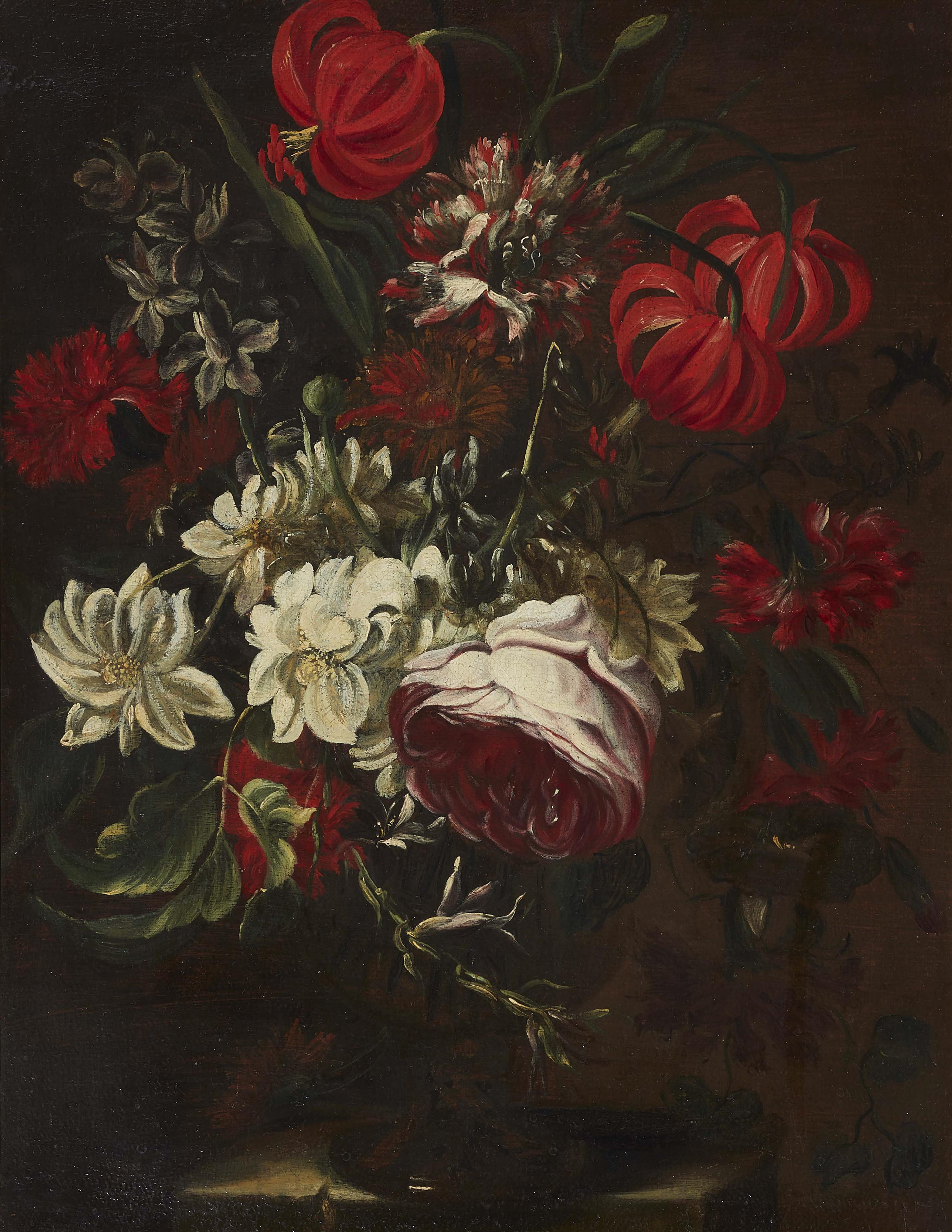 Simon Verelst, attributed to - Flower Still Life - image-1