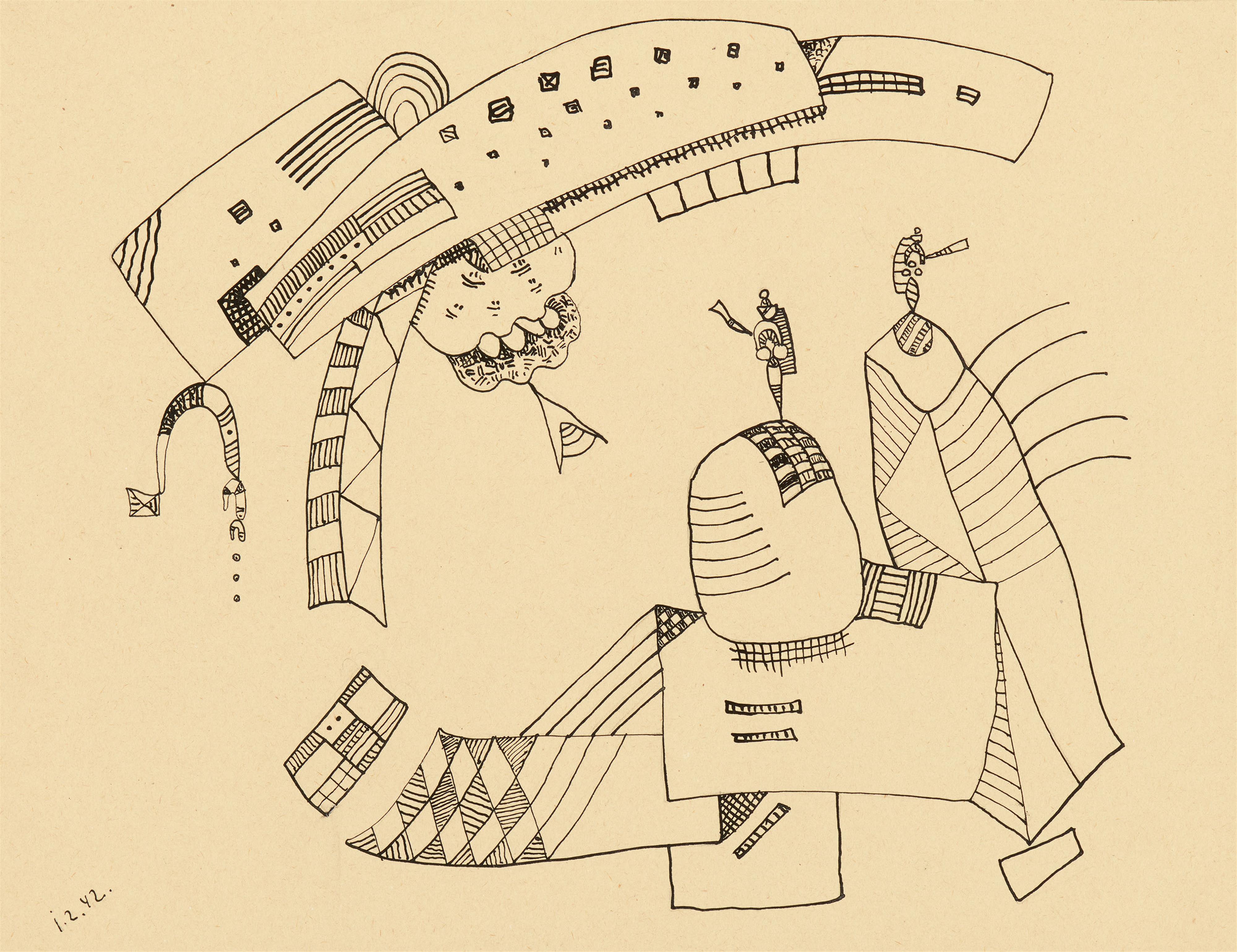 Wassily Kandinsky - Zeichnung zu "Accent rond" - image-1