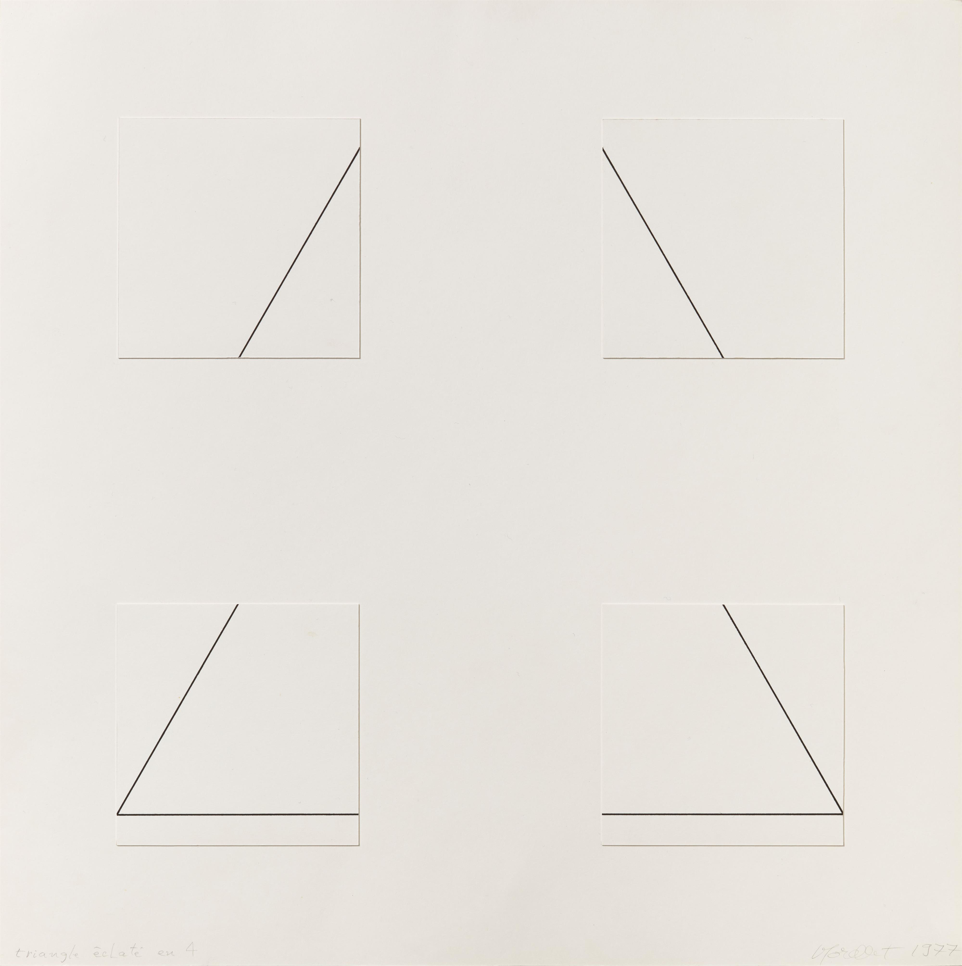François Morellet - Triangle éclaté en 4 - image-1