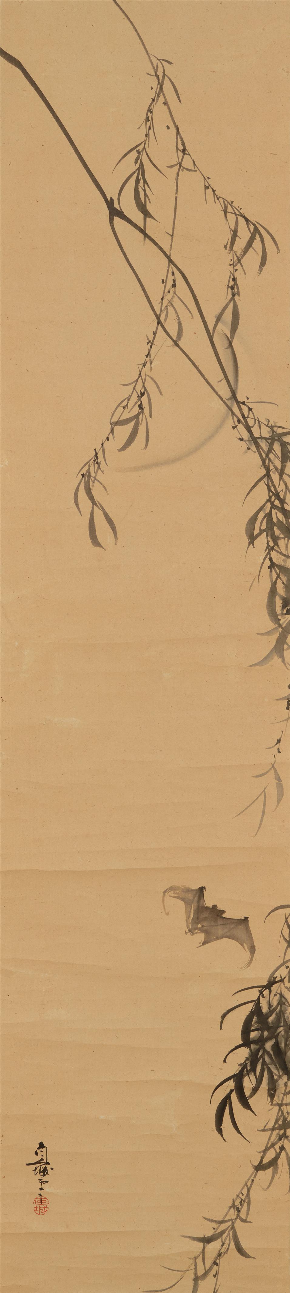 Hängerolle. Fliegende Fledermaus. Fukada Naoshiro (1861-1947) - image-1