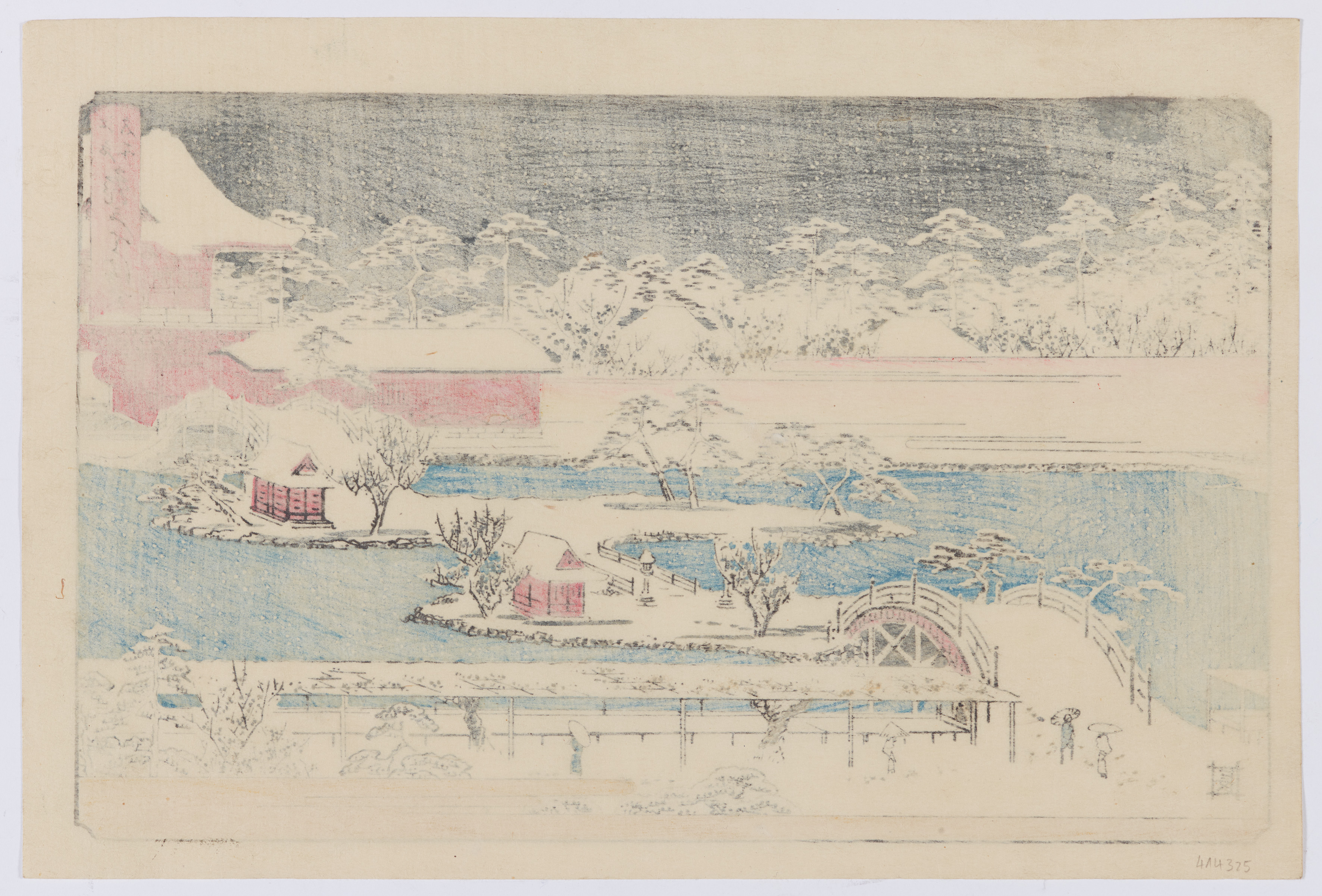 Utagawa Hiroshige - Ôban yoko-e. Series: Edo Meisho. Utagawa Hiroshige (1797-1858) - image-3