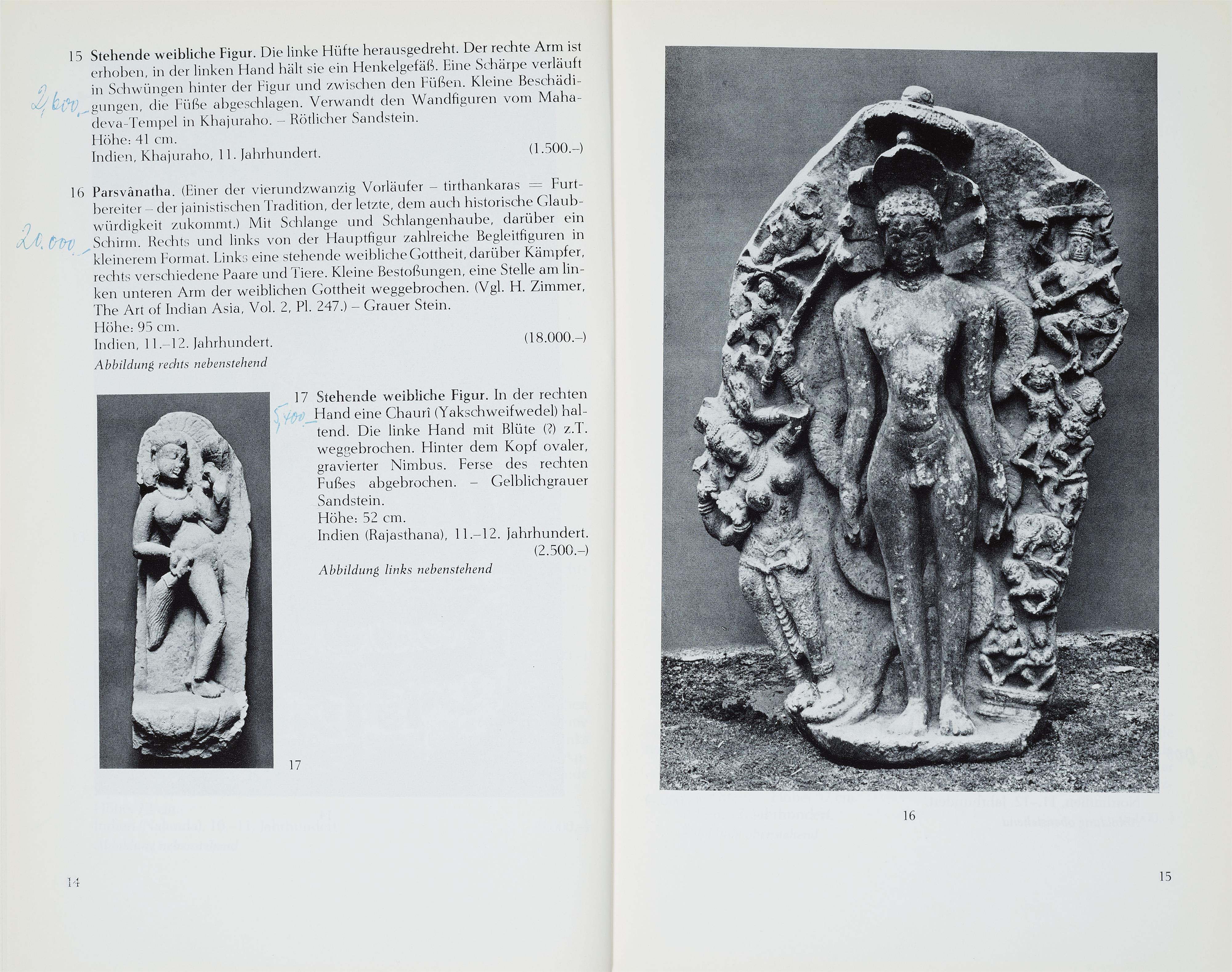 Große Stele des Parshvanatha. Stein. Indien, wohl Madhya Pradesh. 9./10. Jh. - image-5