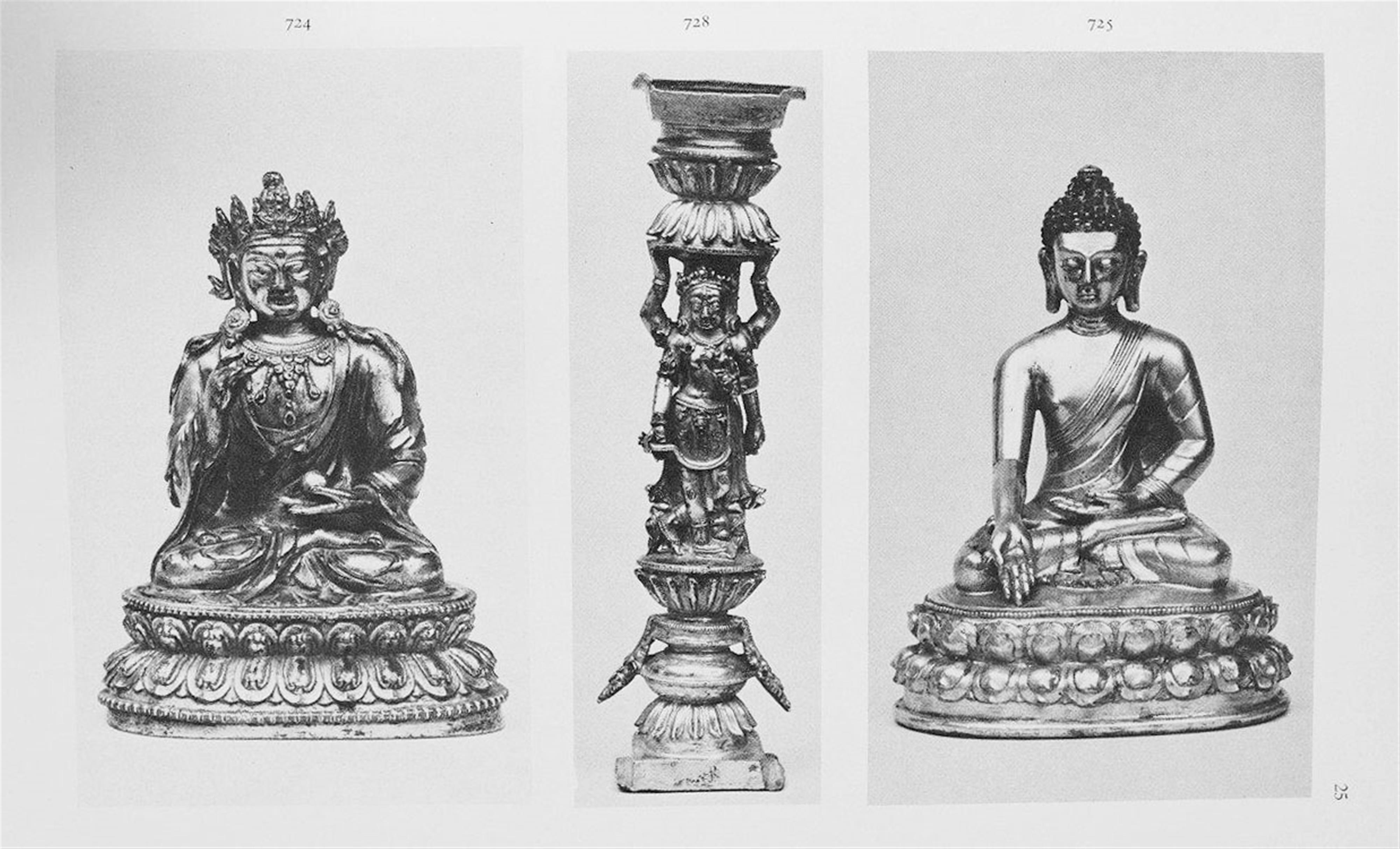A gilt bronze figure of buddha Bhaisajyaguru (Healing Buddha). 15th/16th century - image-5