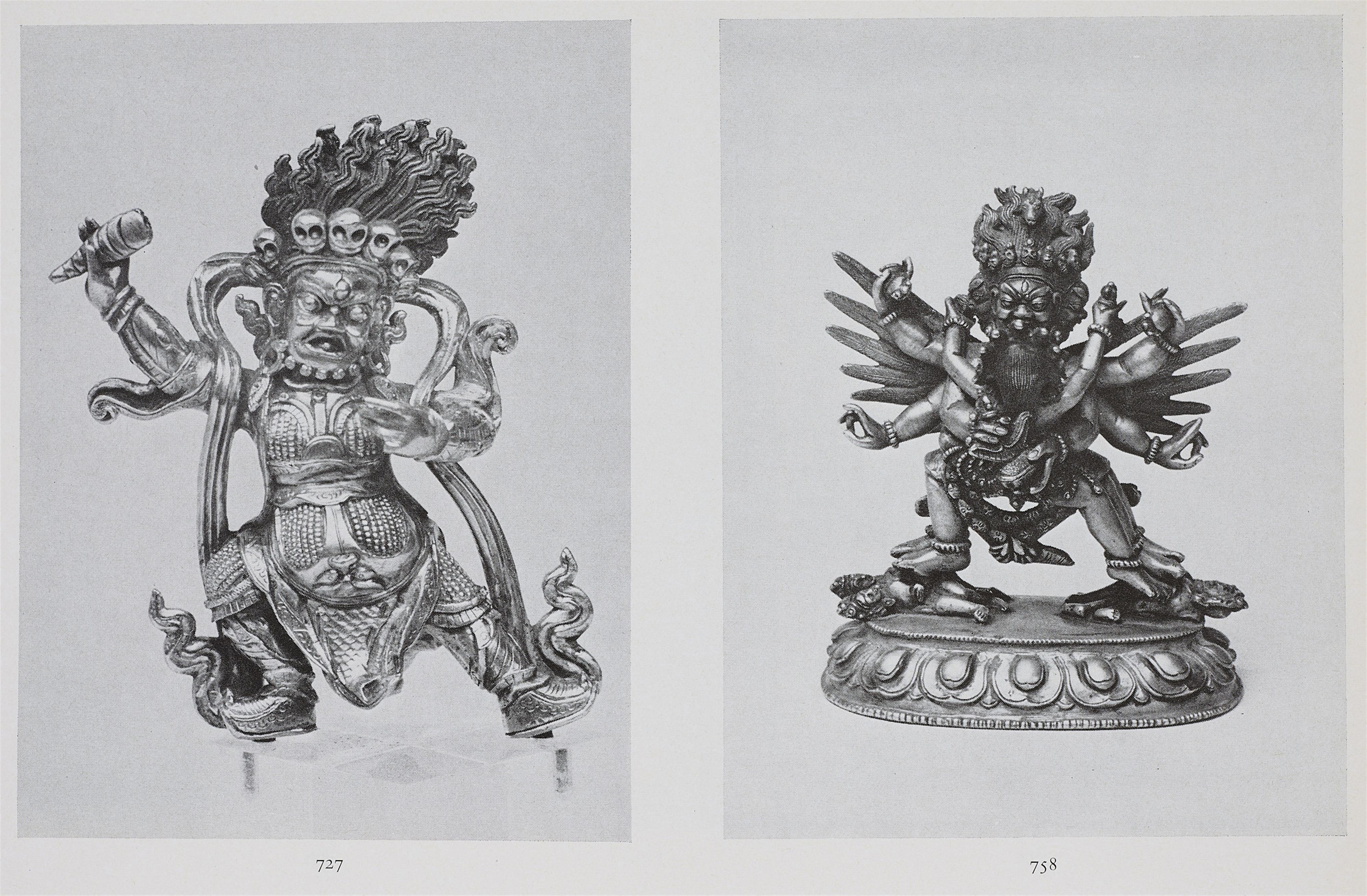 Dharmapala Begtse (Beg-ts'e). Feuervergoldete Bronze. Sinotibetisch. 18./19. Jh. - image-3