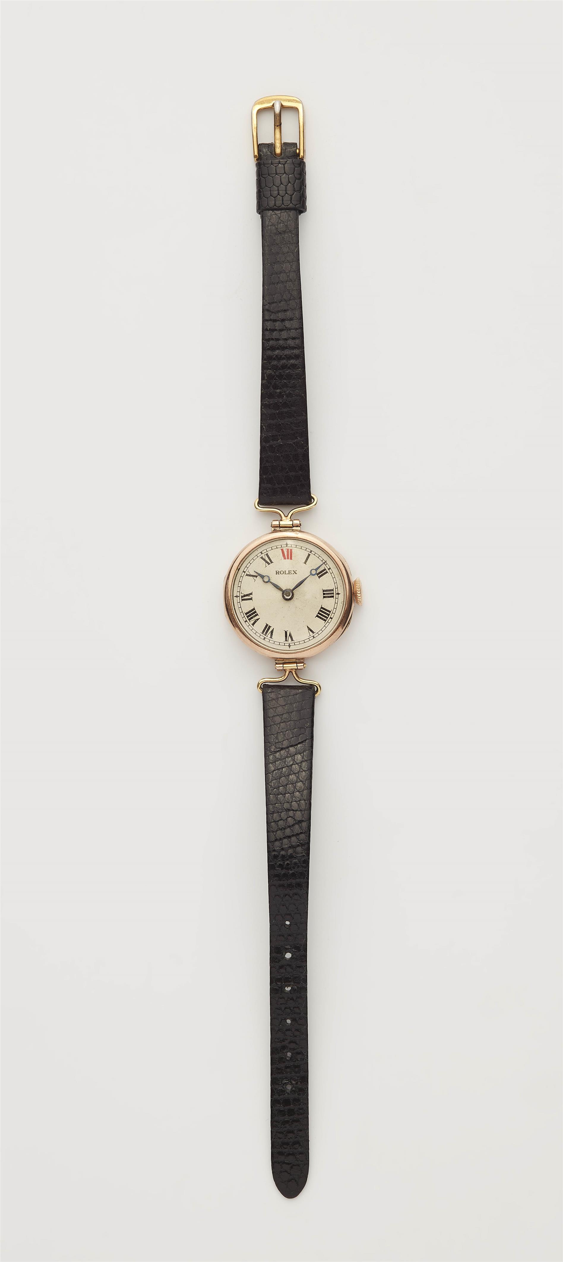 A 9k gold Art Deco Rolex ladies wristwatch. - image-1