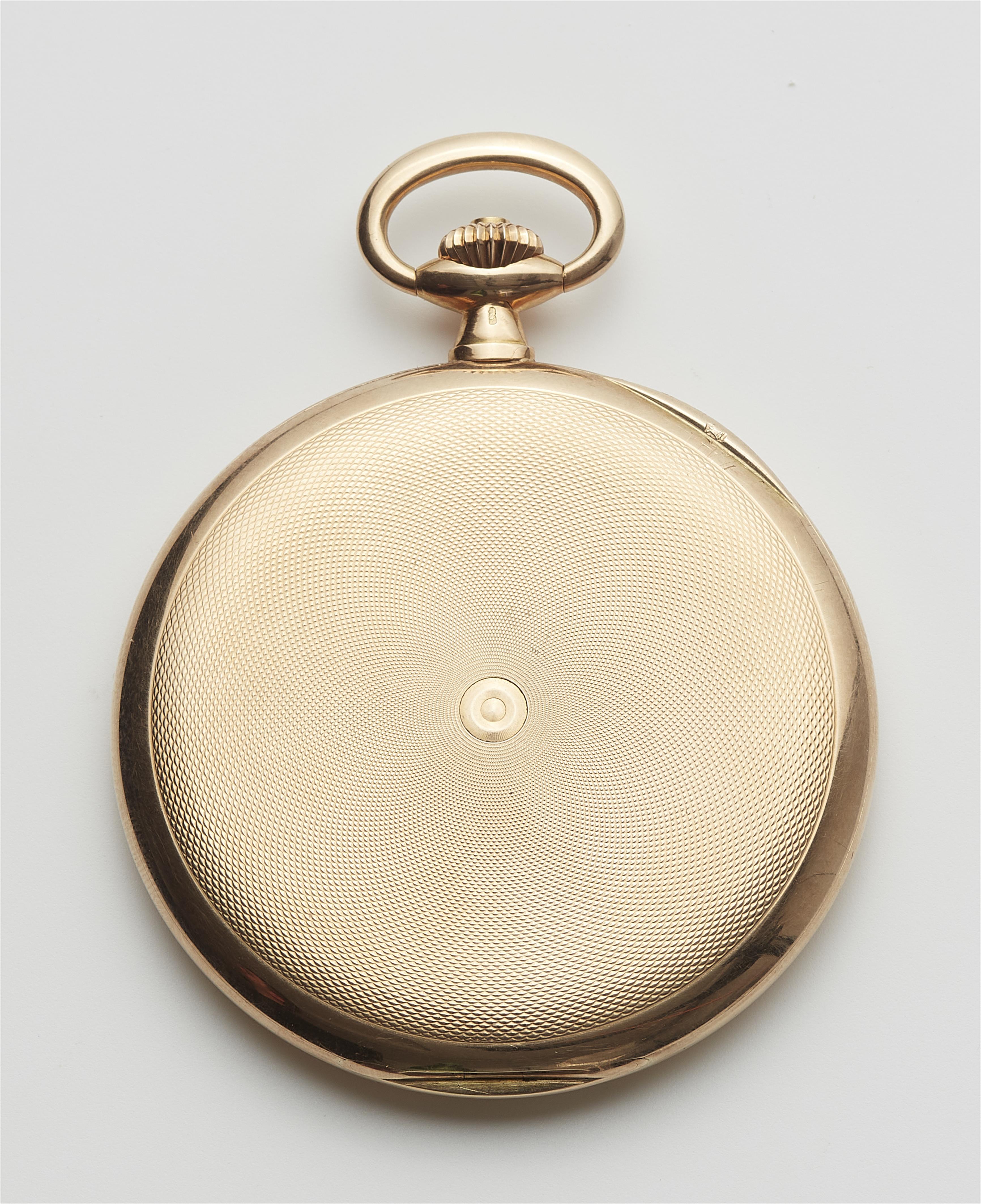 A 14k gold Longines Savonette pocket watch. - image-3