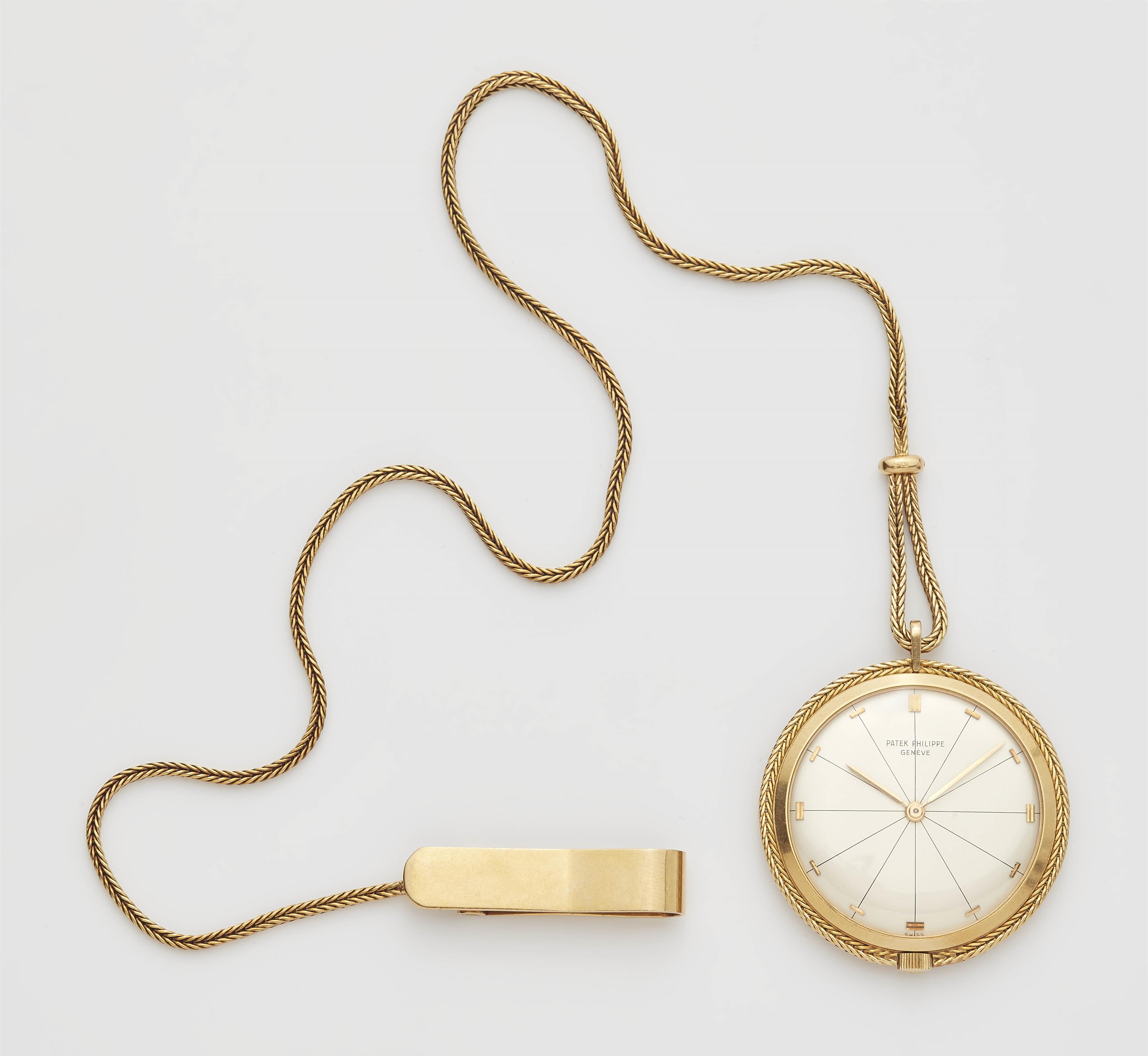 An 18k gold Patek Philippe Lepine pocket watch designed by Gilbert Albert. - image-1